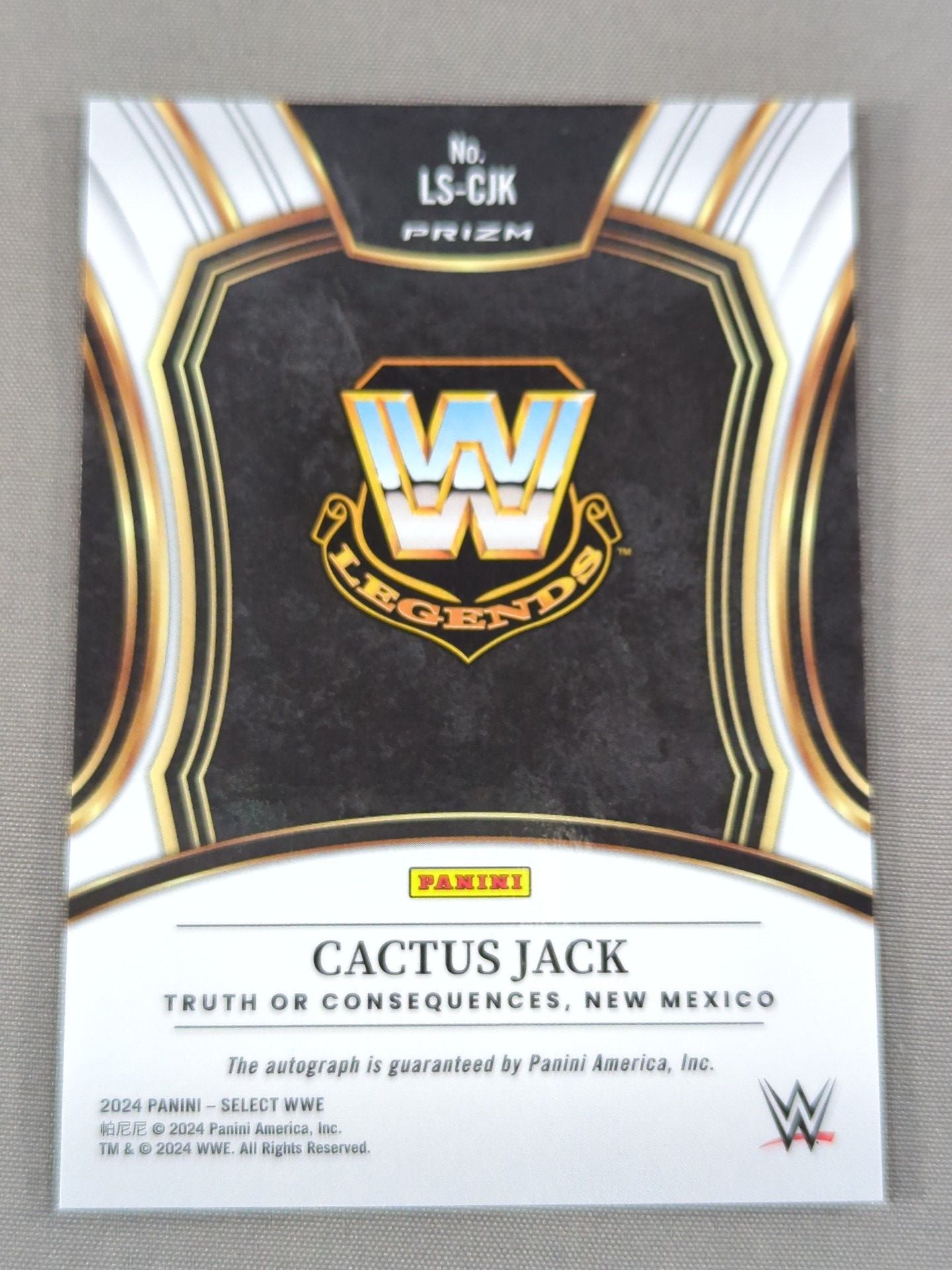 2024 PANINI カクタス・ジャック 公式サインカード