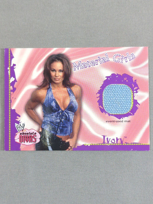 2002 WWE FLEER アイボリー 公式リングマットカード