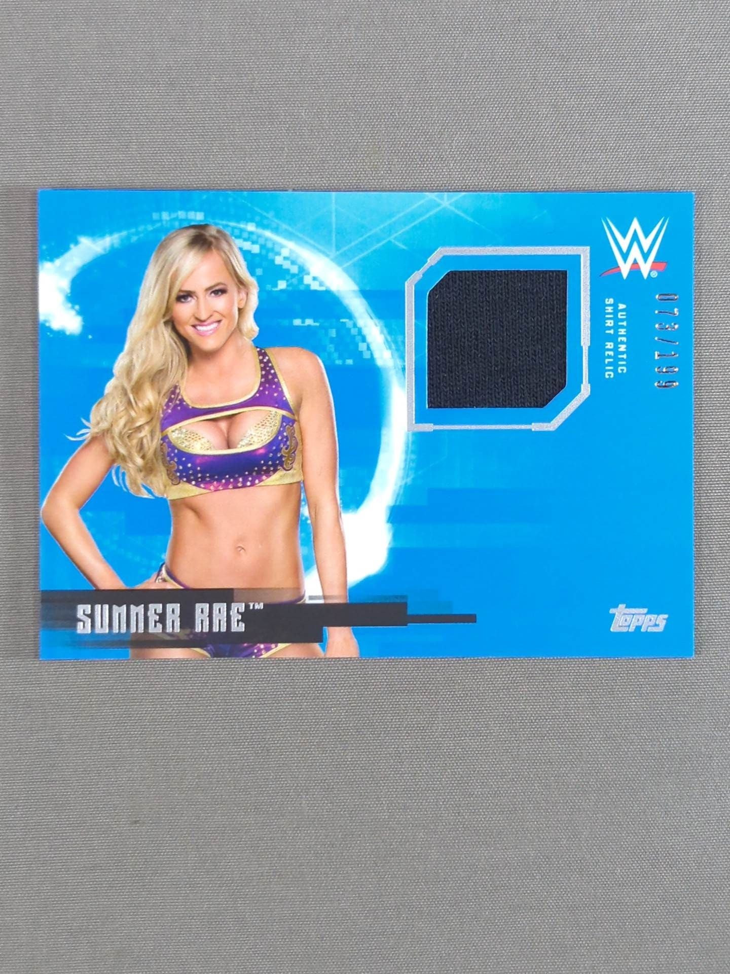 2017 WWE topps サマー・レイ 公式レリックカード(コスチューム)