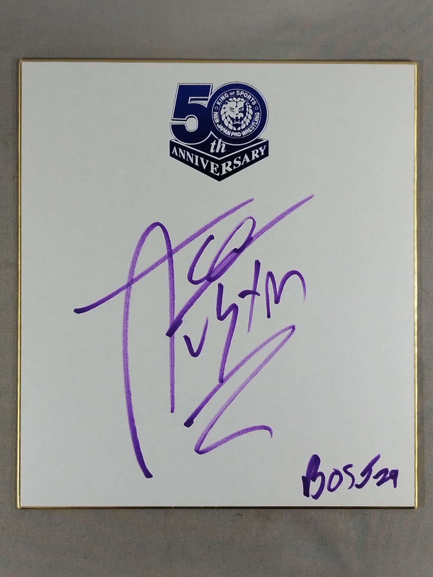 Ace Austin (New Japan Pro Wrestling 50th Anniversary Shikishi ( Autograph board ) )