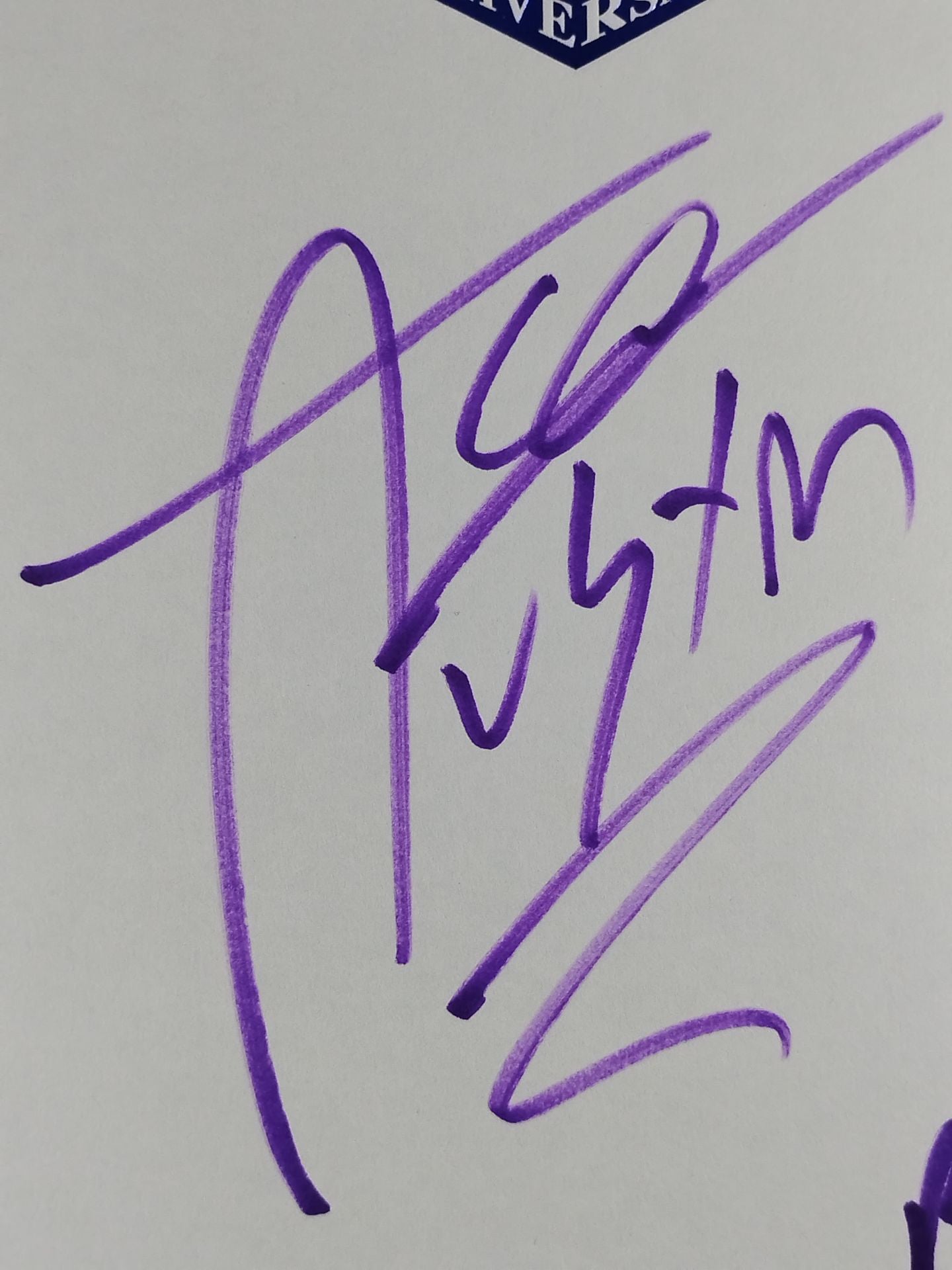 Ace Austin (New Japan Pro Wrestling 50th Anniversary Shikishi ( Autograph board ) )