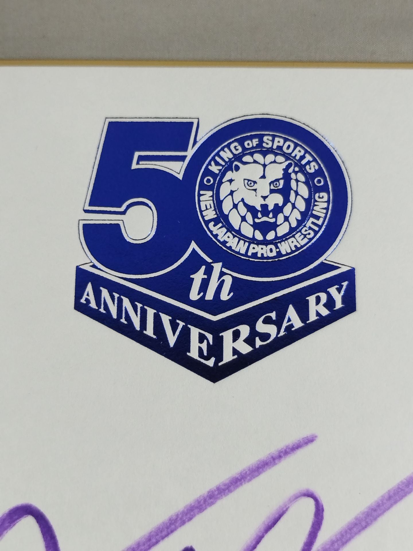 Ace Austin (New Japan Pro Wrestling 50th Anniversary Shikishi ( Autograph board ) )