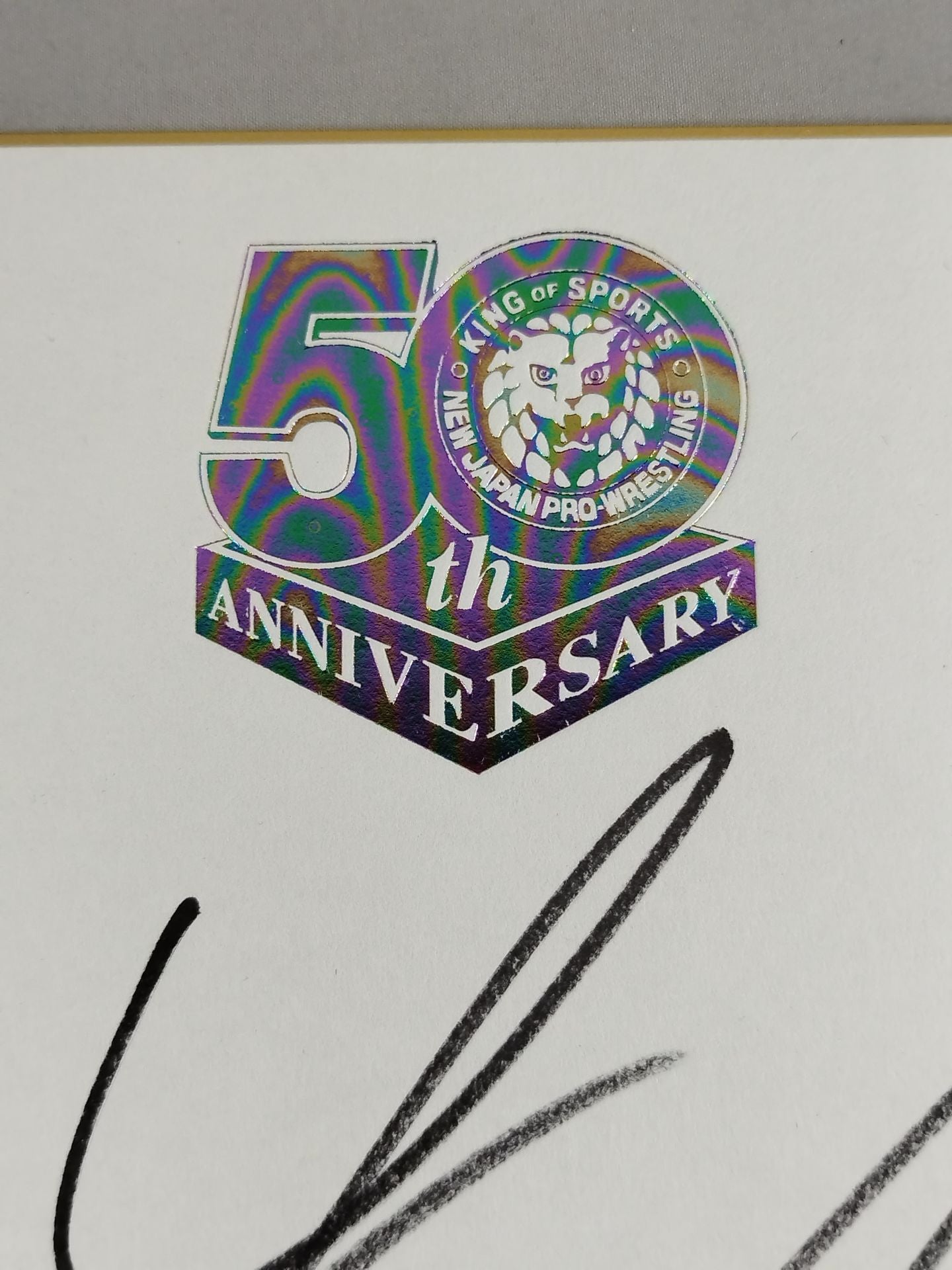 ランス・アーチャー(新日本プロレス50周年記念色紙)