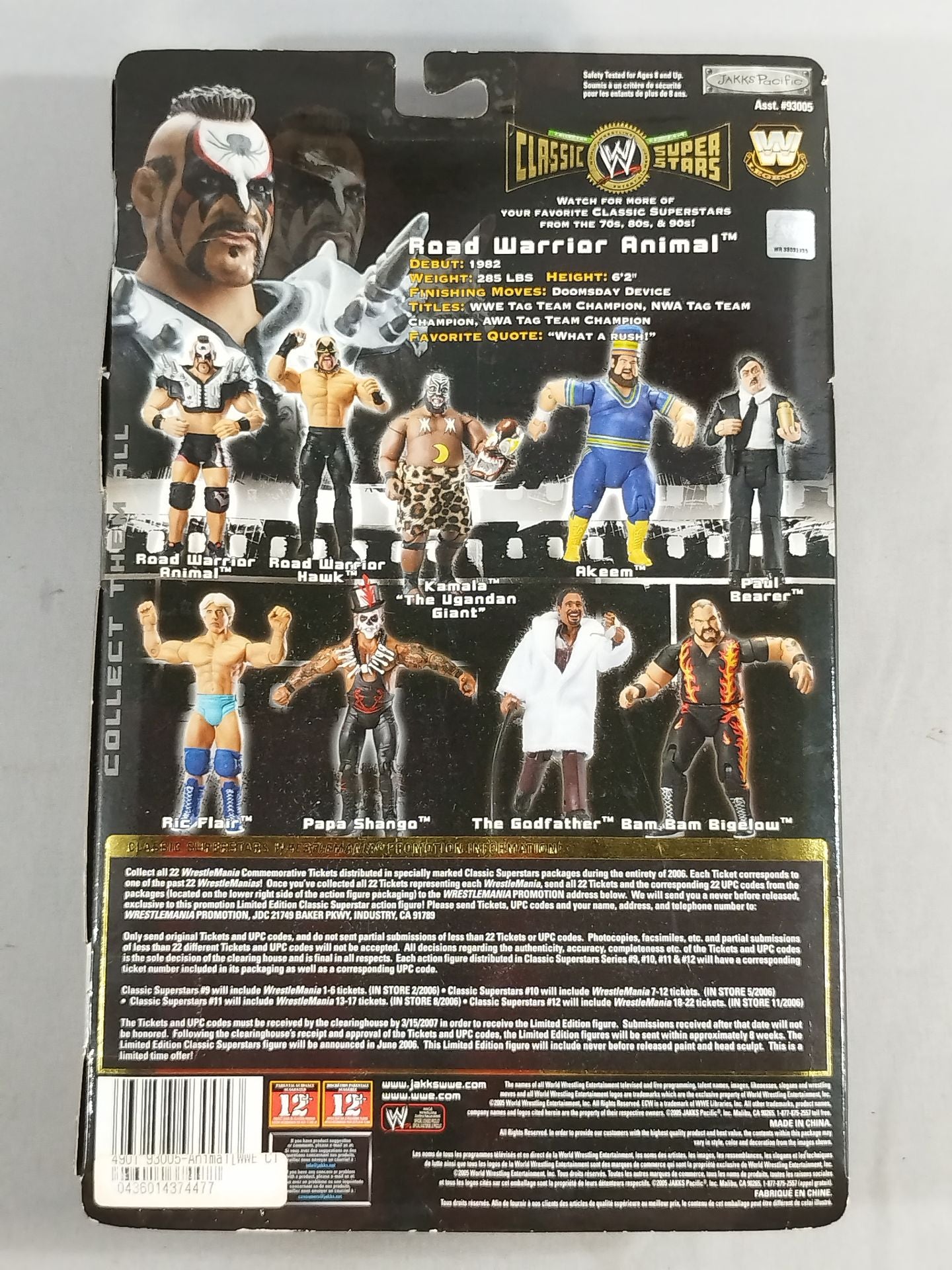 ★LEGION OF DOOM Road★ Warriors Animal (Black Pants)