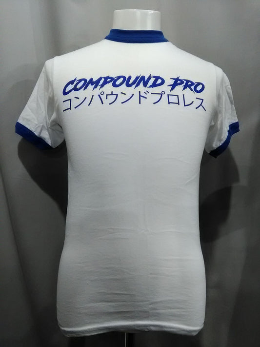 COMPOUND PRO WRESTLING リンガー Tシャツ(ブルー) Sサイズ