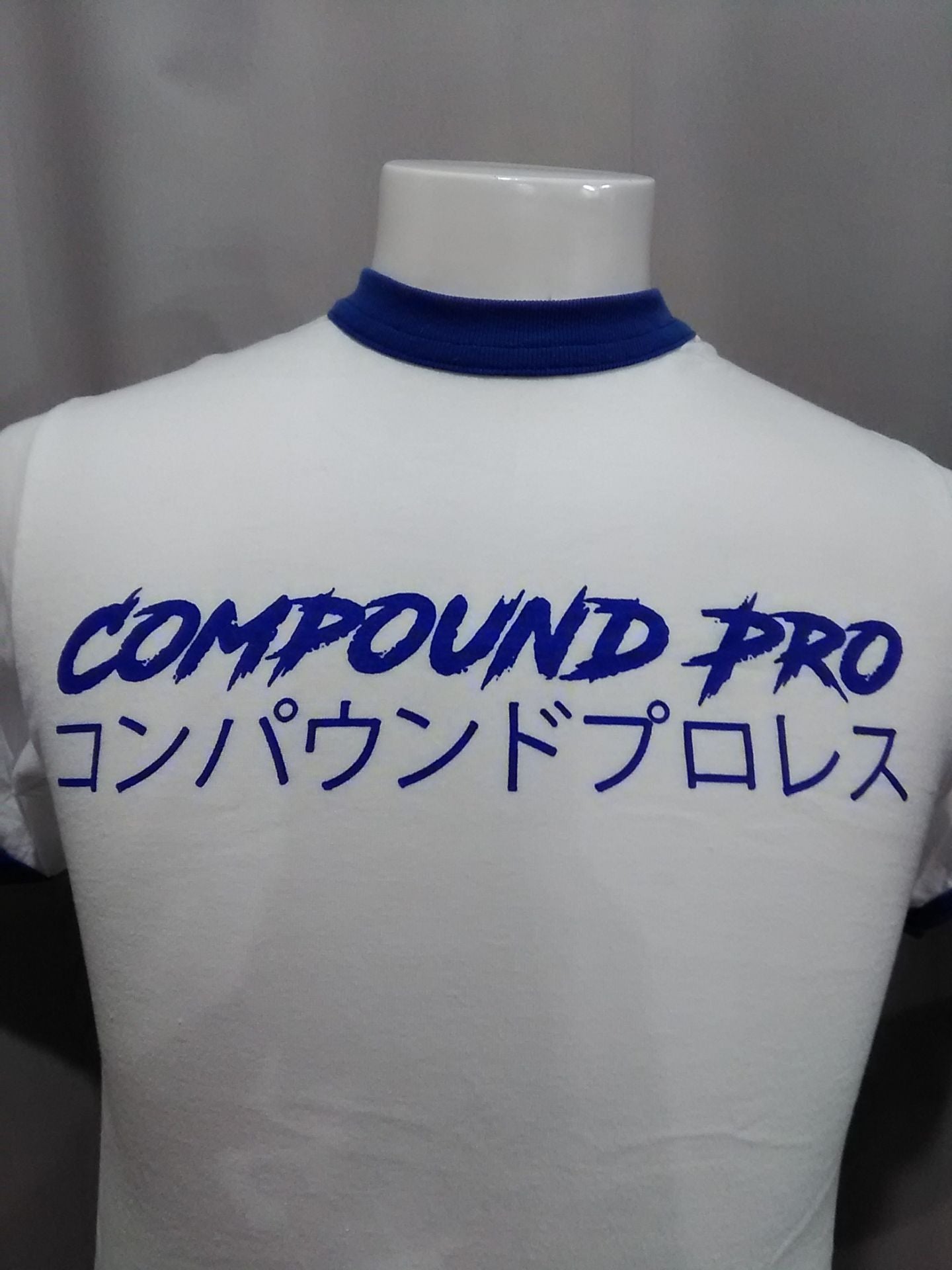 COMPOUND PRO WRESTLING リンガー Tシャツ(ブルー) Sサイズ
