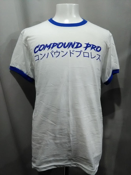 COMPOUND PRO WRESTLING リンガー Tシャツ(ブルー) Mサイズ