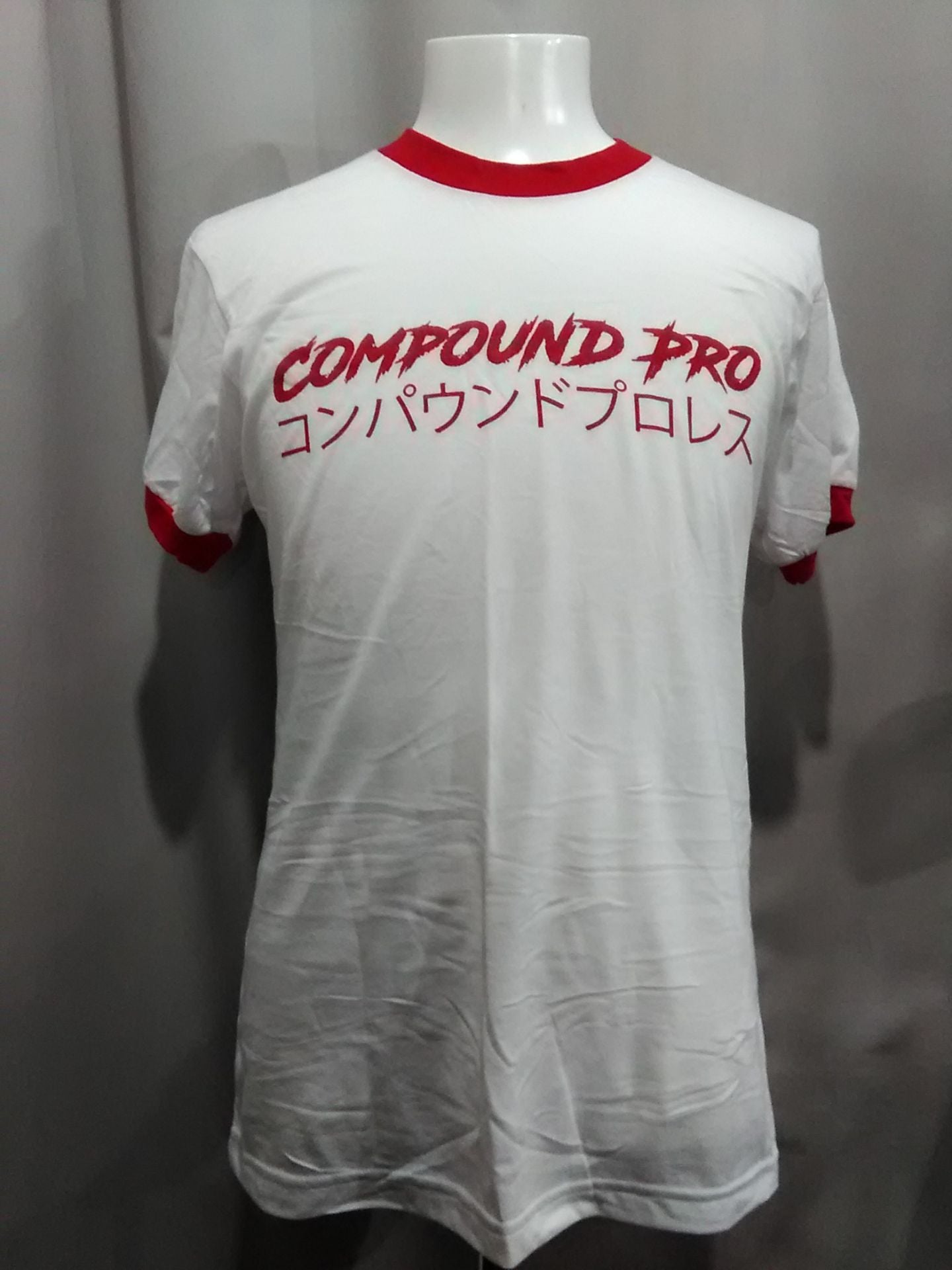 COMPOUND PRO WRESTLING リンガー Tシャツ(レッド) Mサイズ