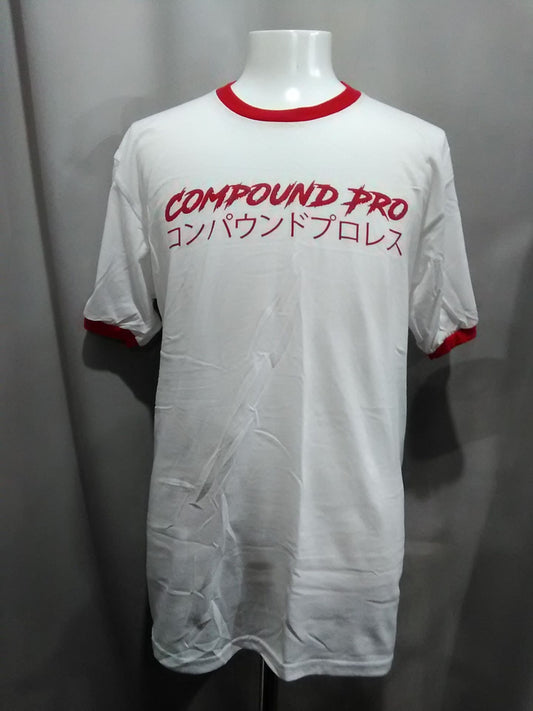 COMPOUND PRO WRESTLING リンガー Tシャツ(レッド) Lサイズ