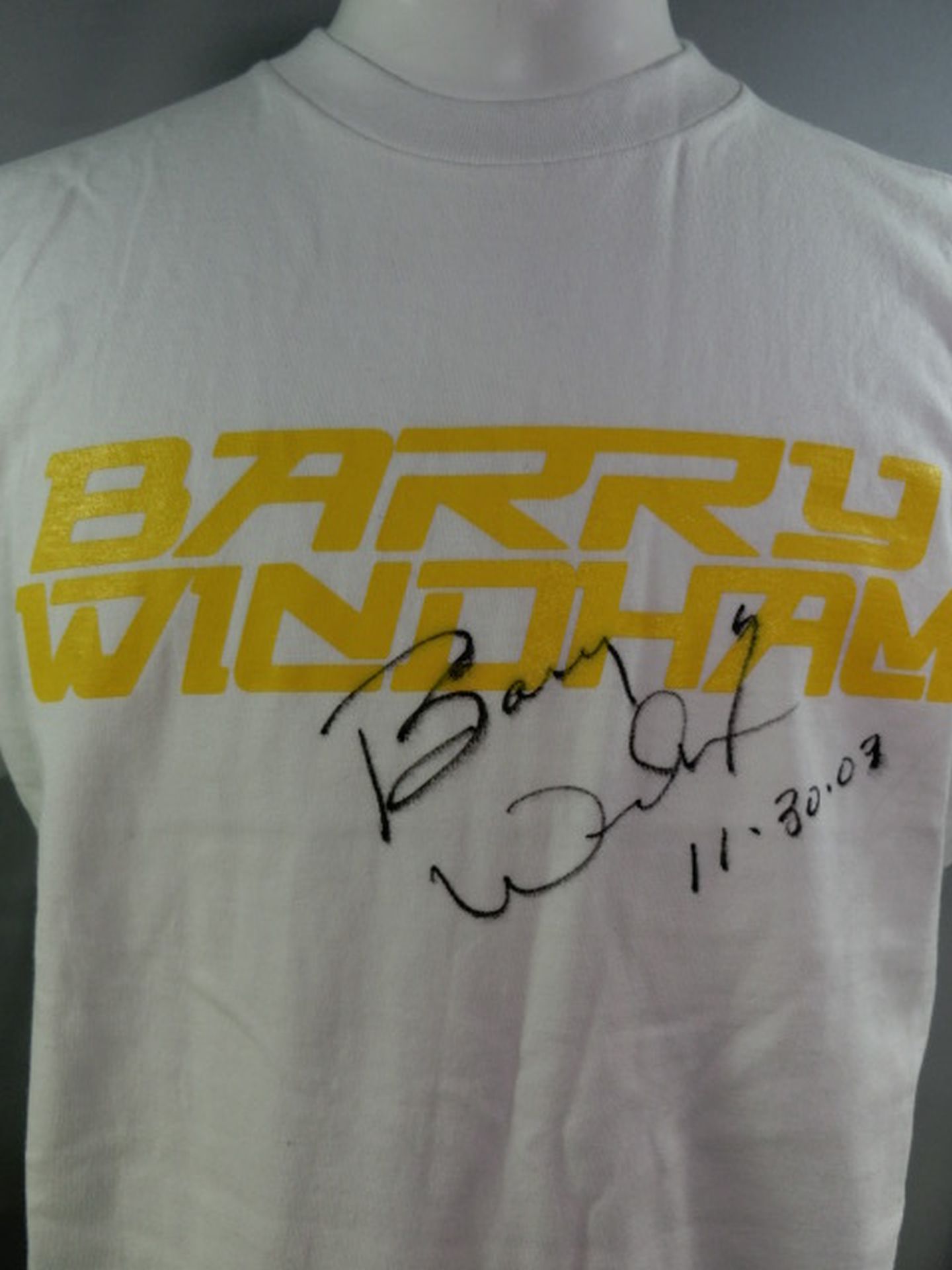 【hand signed autograph】 Barry Windham  T-shirt