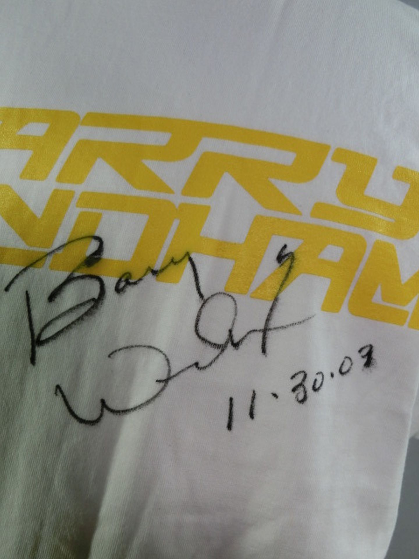 【hand signed autograph】 Barry Windham  T-shirt