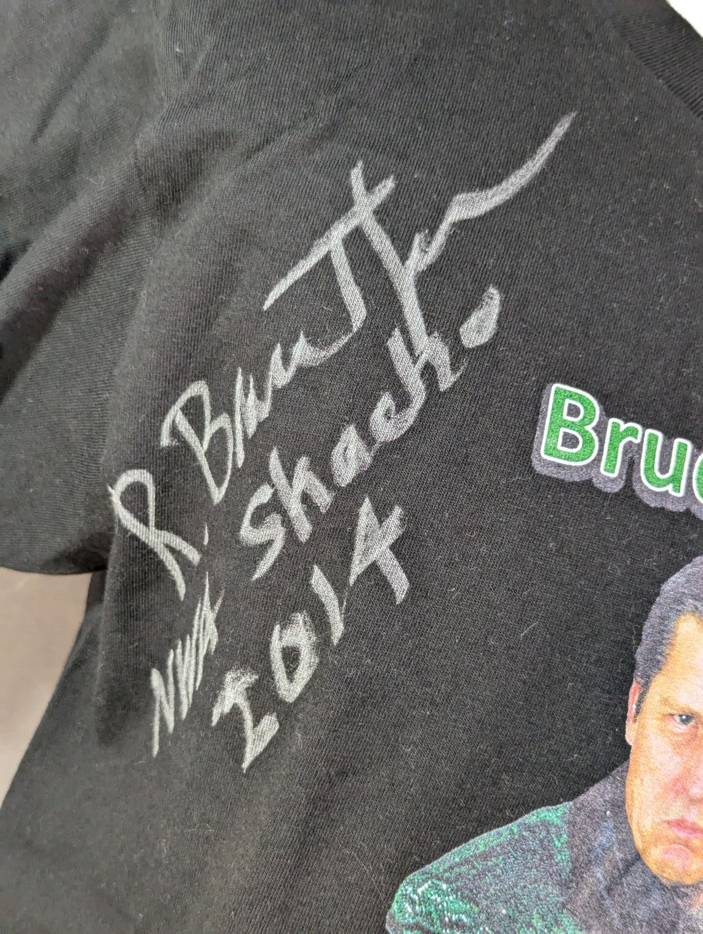 【hand signed autograph】 Bruce Tharp "NWA President! Photo T-shirt