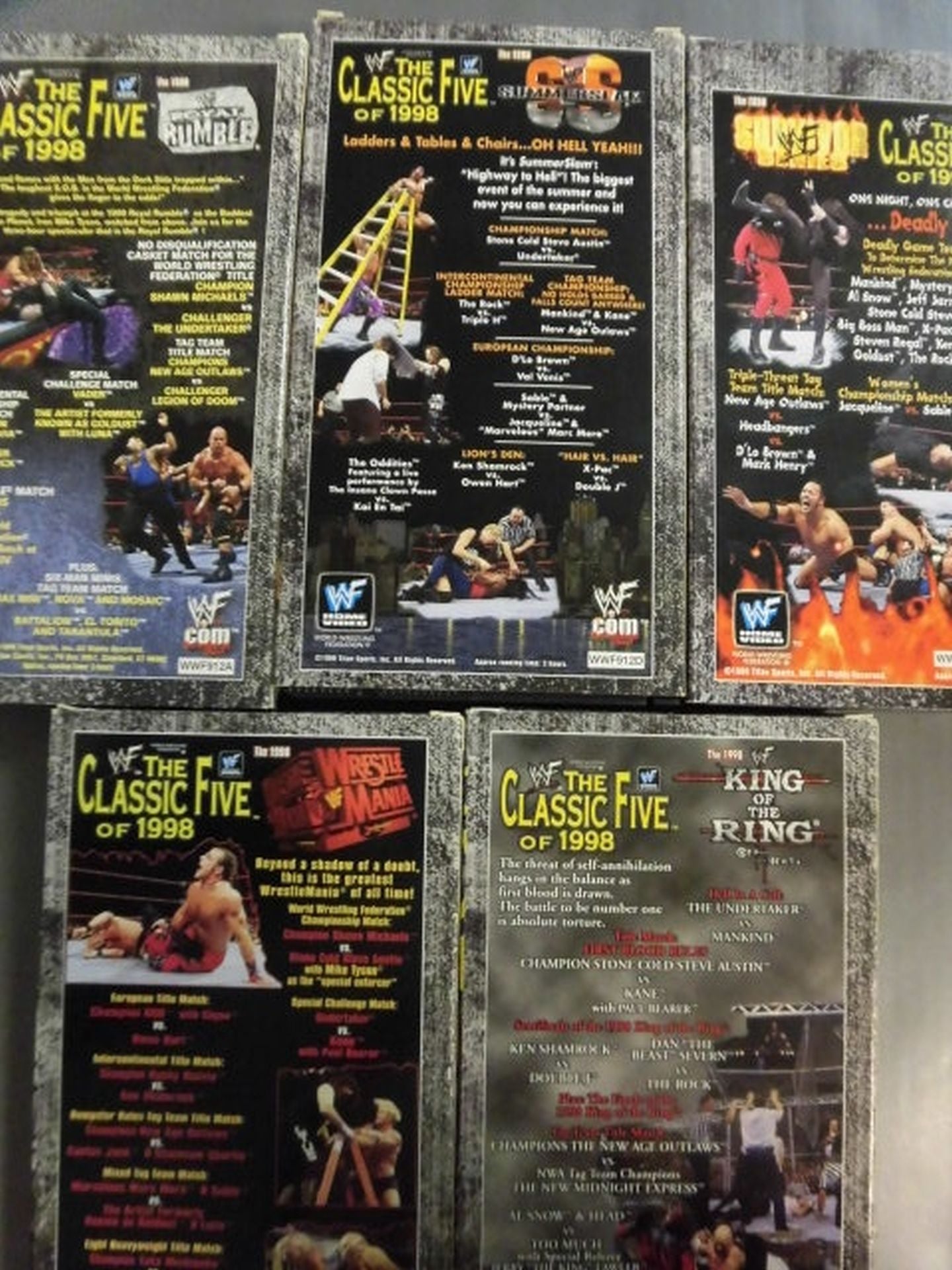 WWF THE CLASSIC FIVE OF 1998