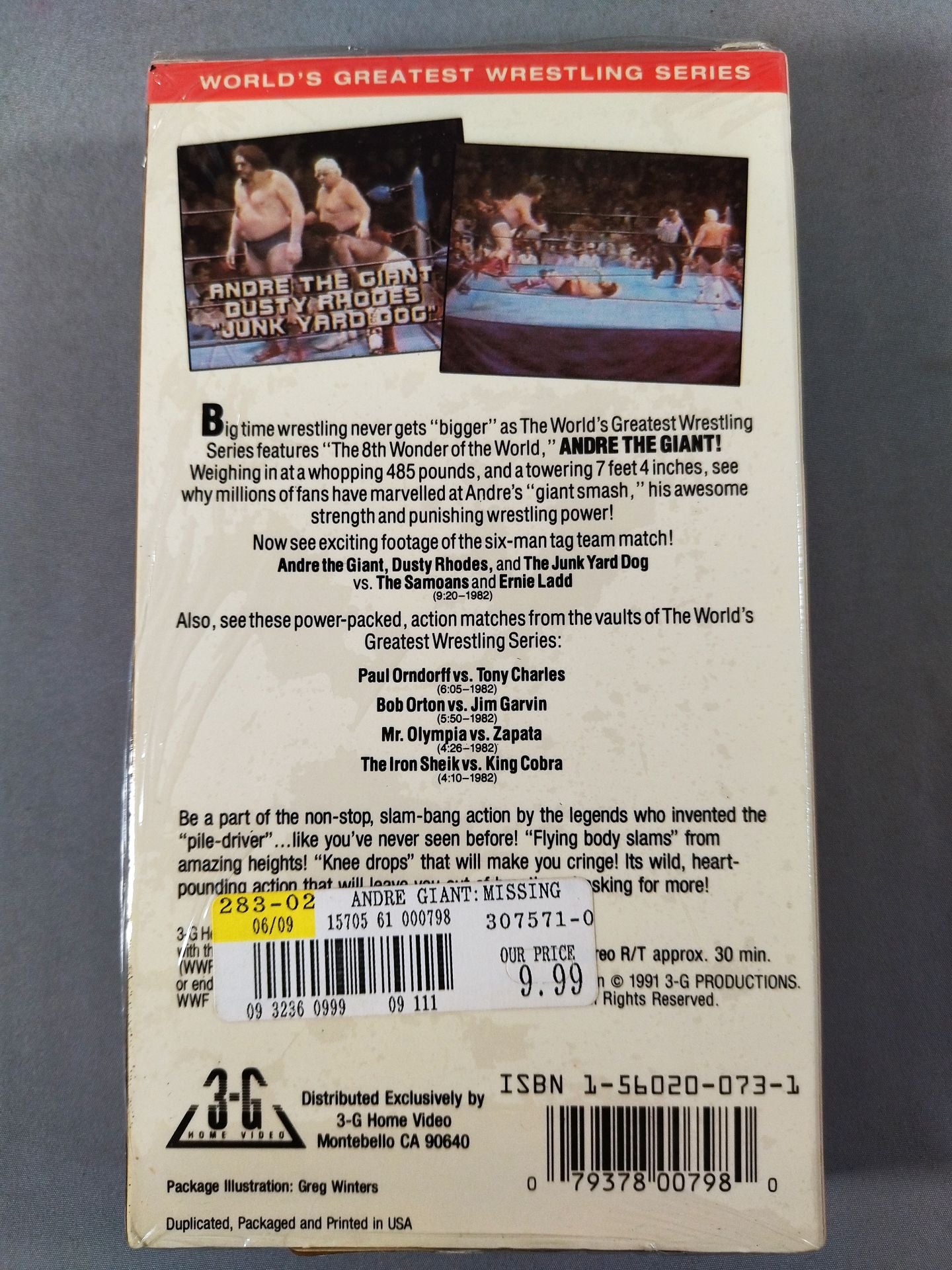 ★WORLD GREATEST WRESTLING SERIES★ ANDRE THE GIANT THE MISSING MATCHES