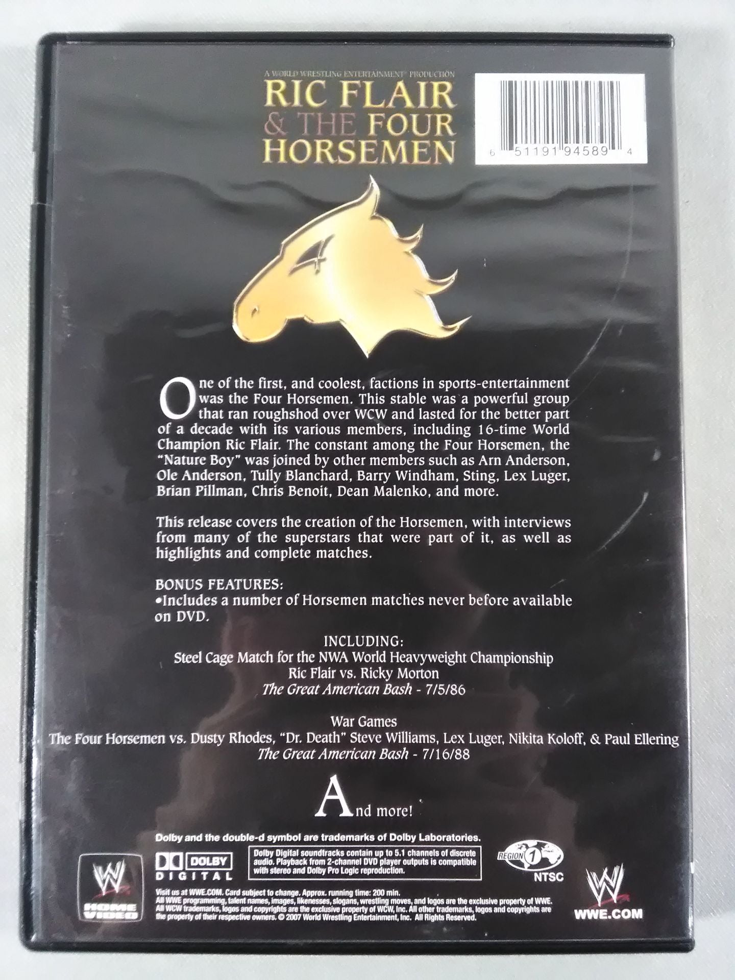 WWE RIC FLAIR & THE FOUR HORSEMEN 2007