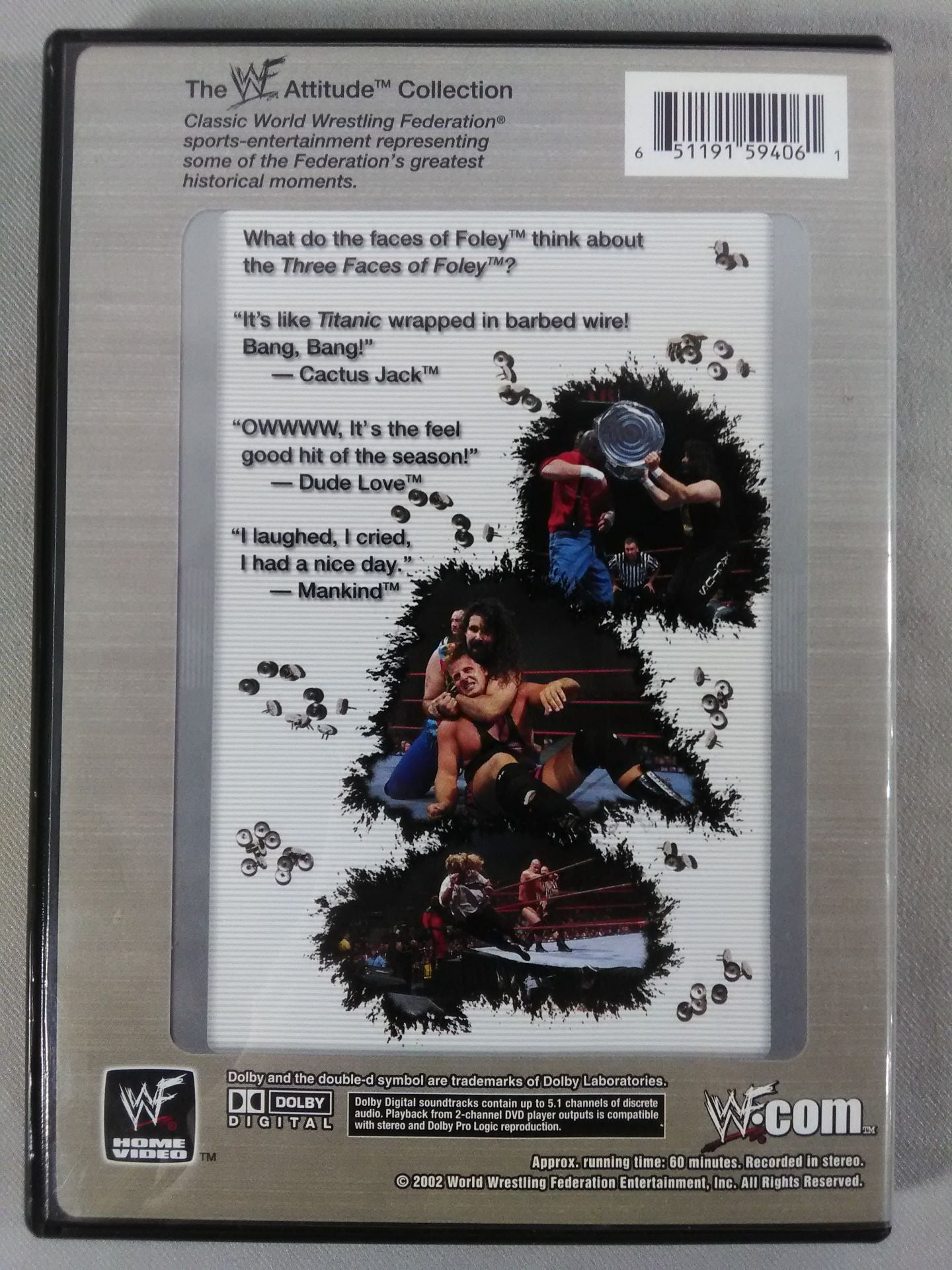 THREE FACES OF FOLEY WWF ATTITUDE COLLECTION