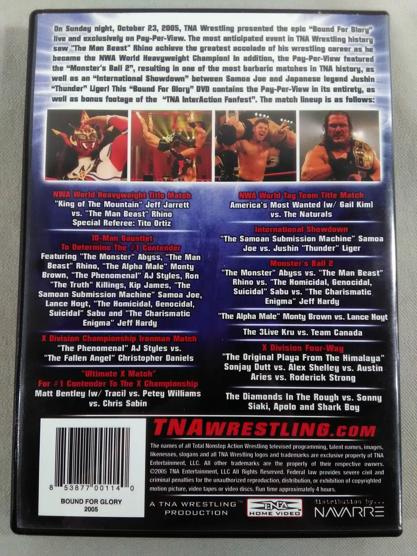 TNA BOUND FOR GLORY 2005