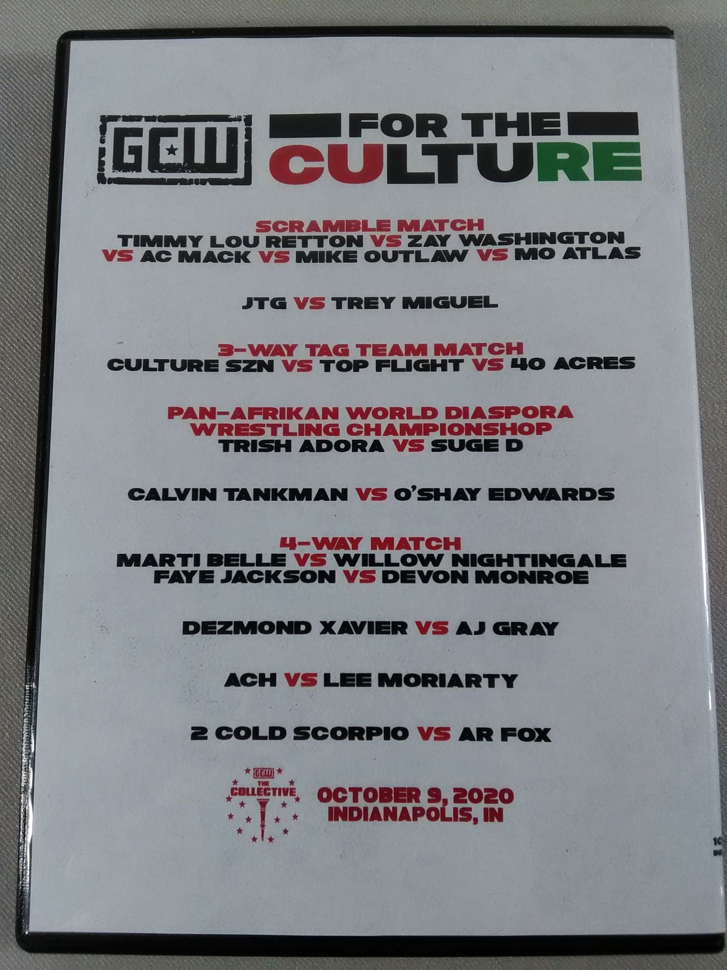 GCW FOR THE CULTURE