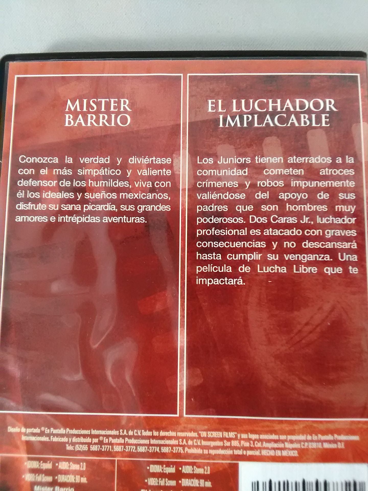 MISTER BARRIO / EL LUCHADOR IMPLACABLE