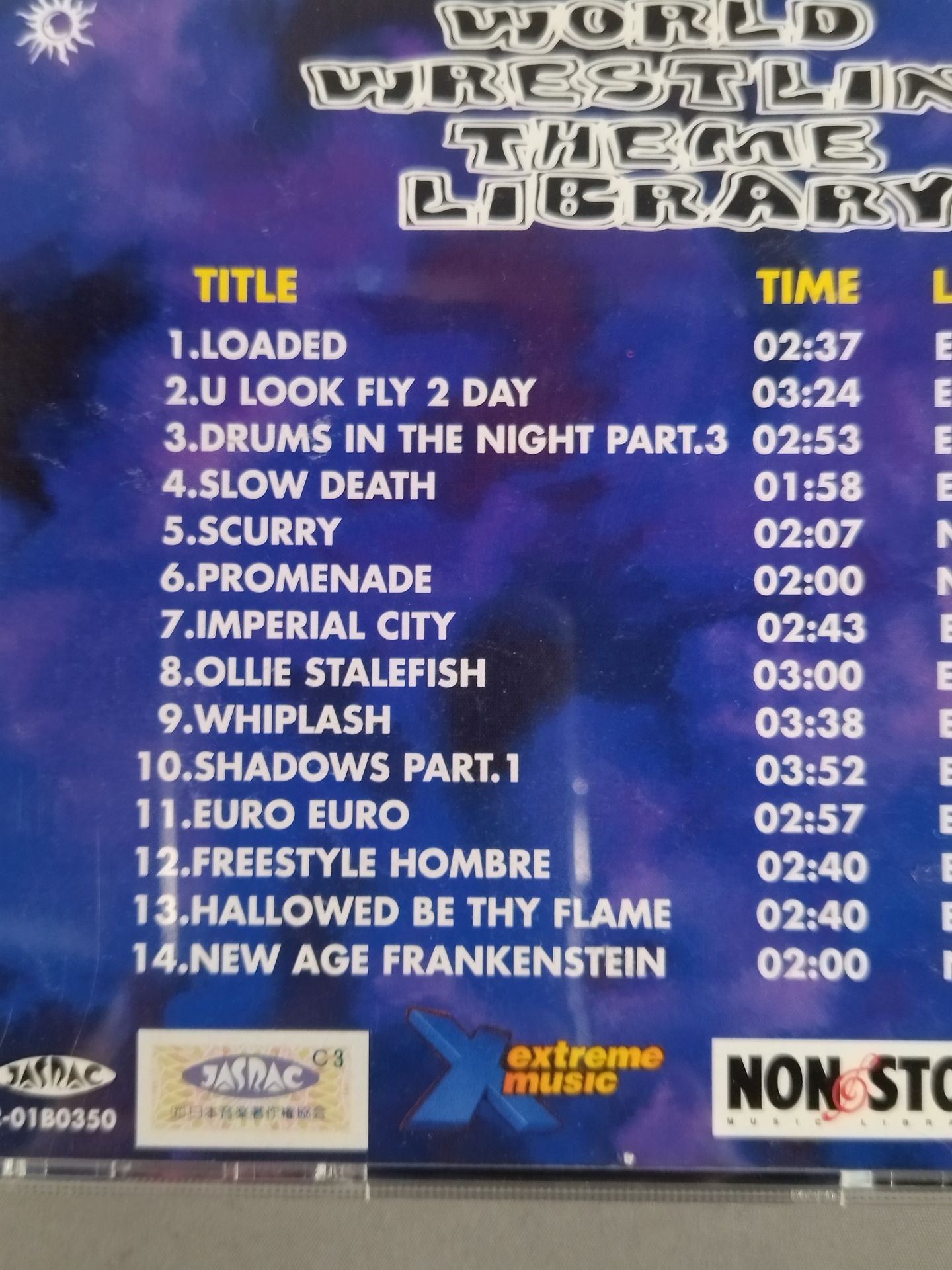 WORLD WRESTLING THEME LIBRARY