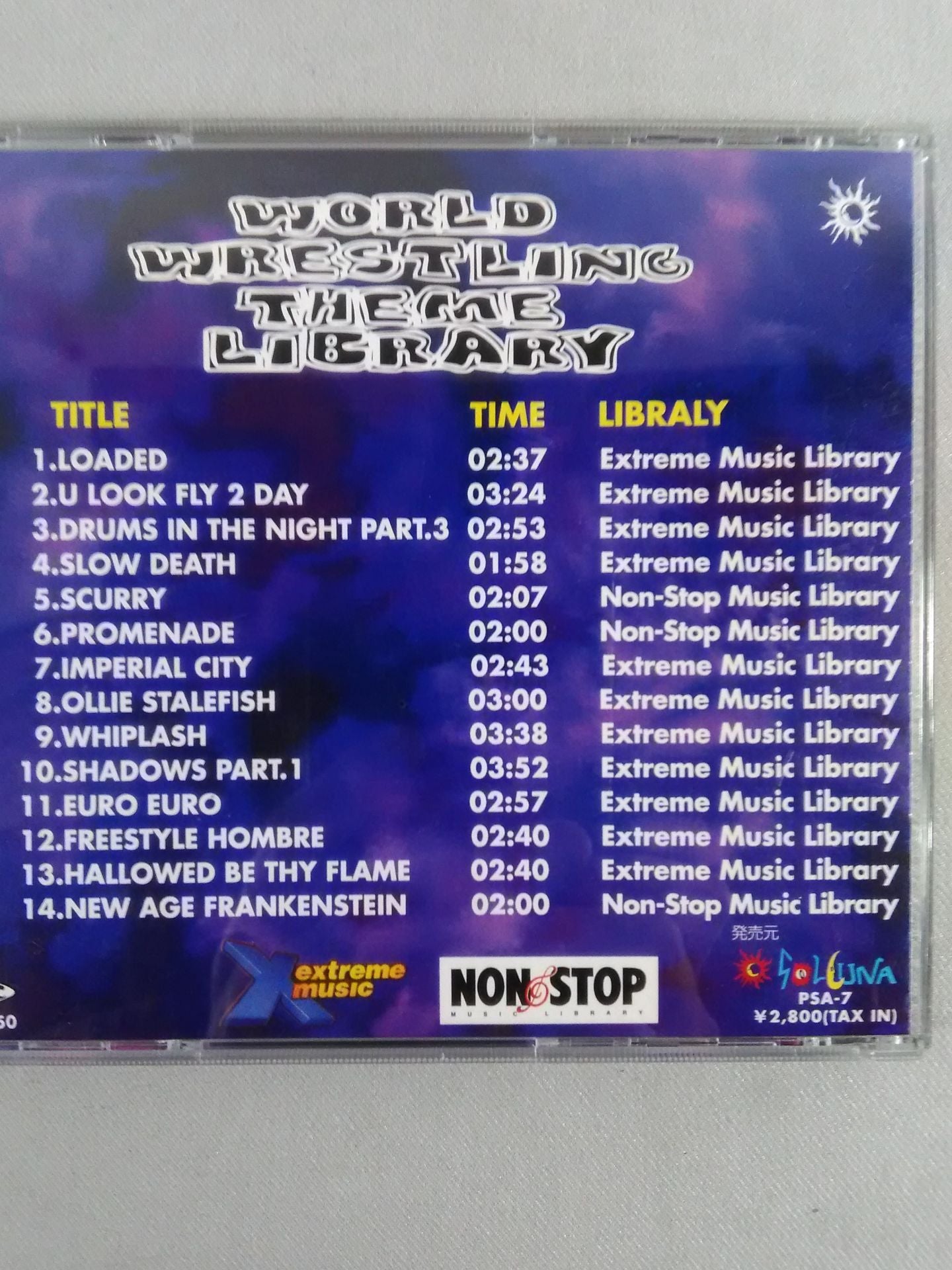 WORLD Wrestling THEME LIBRARY