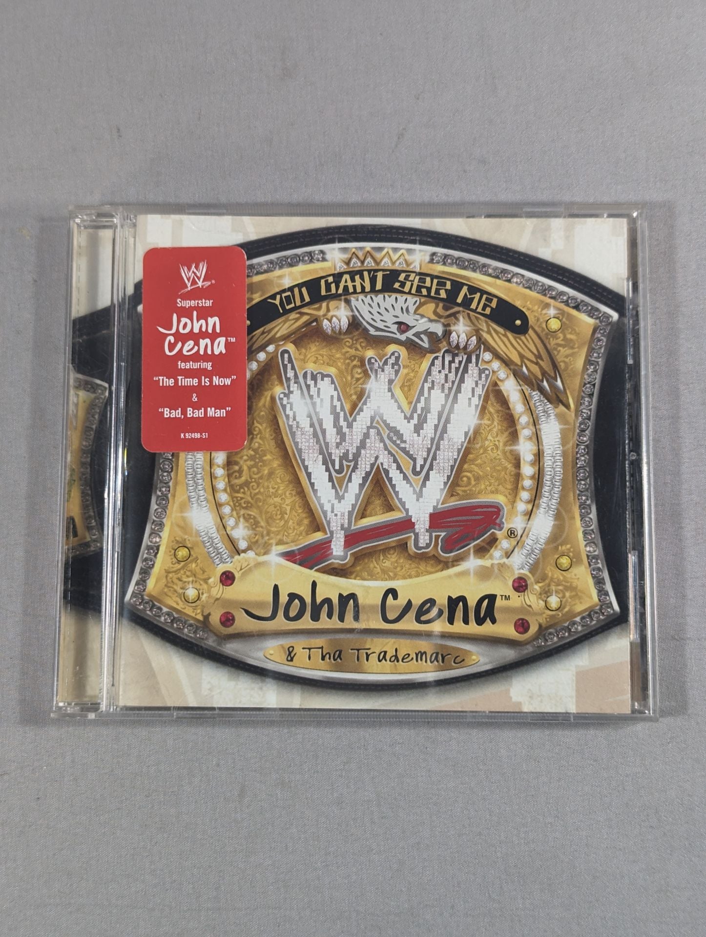 直筆サイン入りＣＤ　John cena  you can't see me 直筆サイン入りCD John cena you can't see me JOHN CENA AND THA