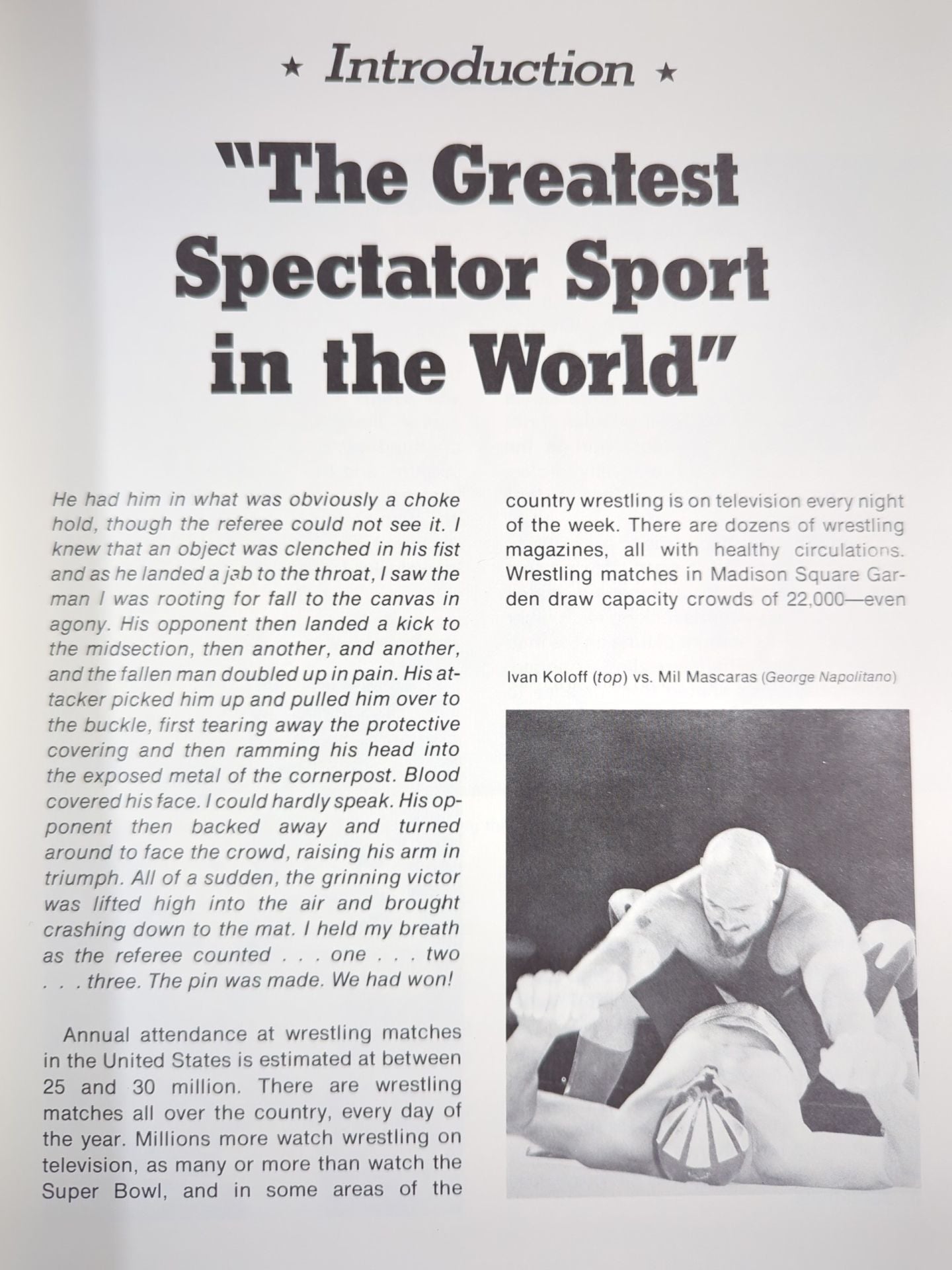 MAIN EVENT THE WORLD OF PROFESSIONAL WRESTRING