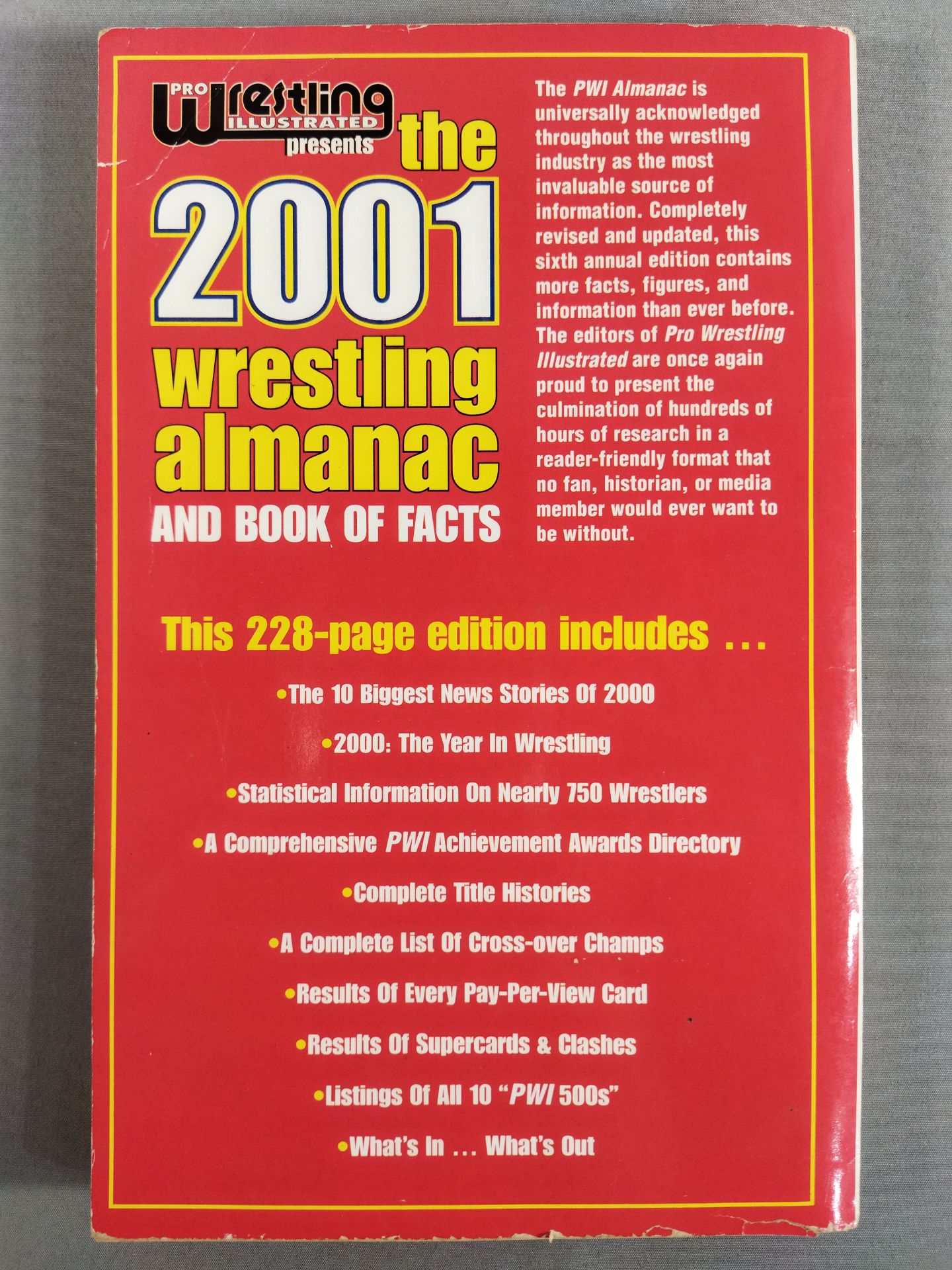 THE Wrestling ALMANAC BOOK OF FACTS 2001
