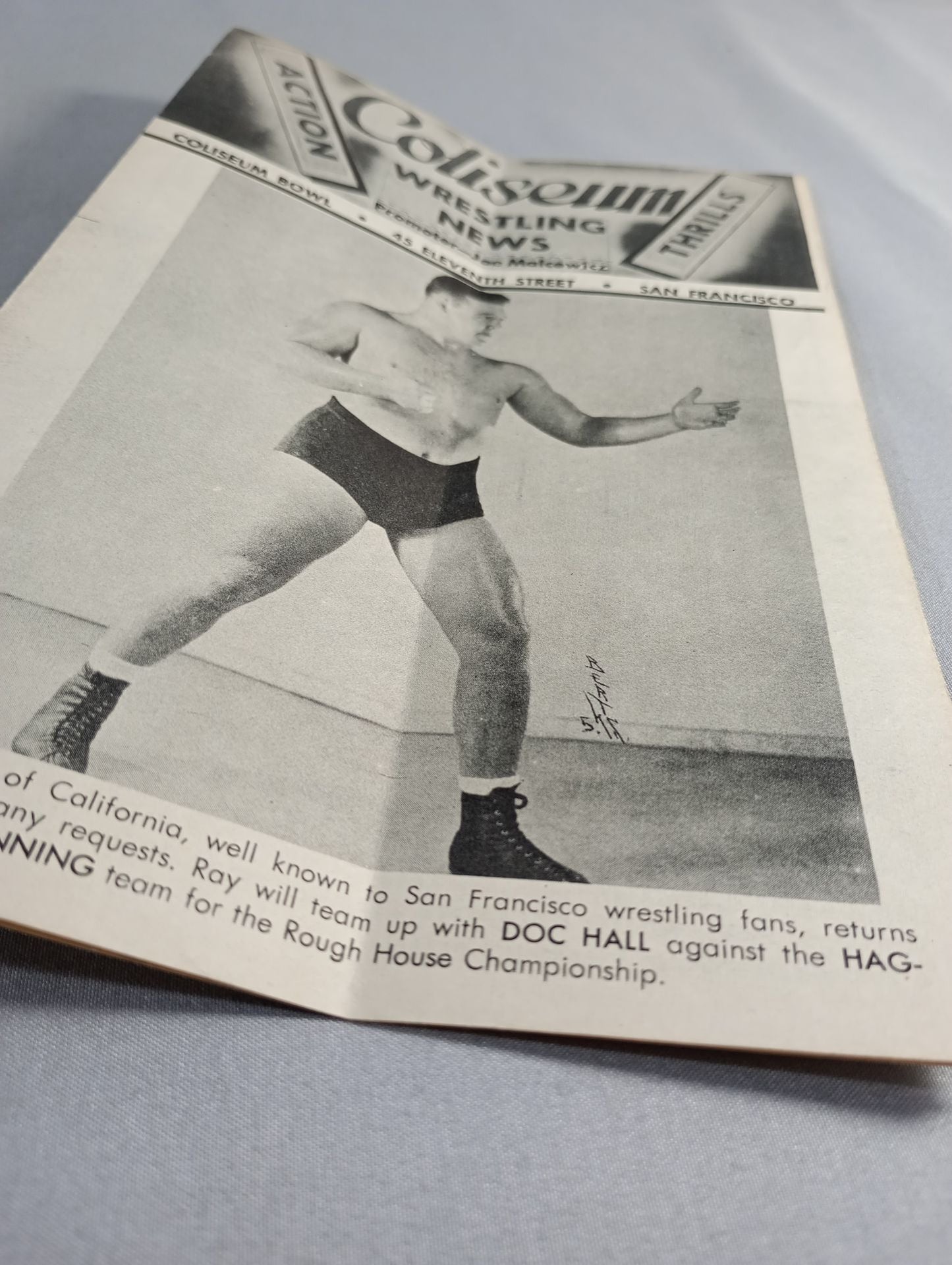 Coliseum WRESTLING NEWS(1949.9.13)