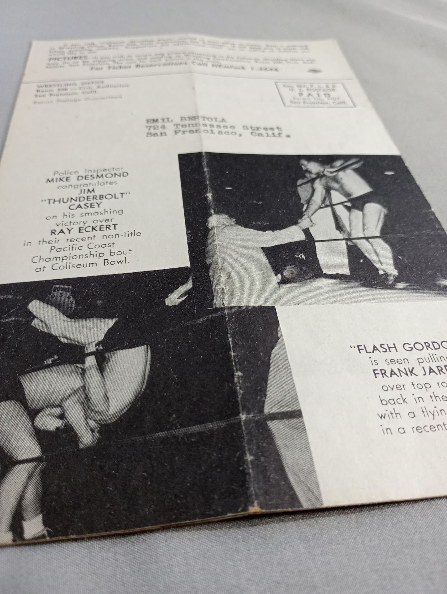 Coliseum WRESTLING NEWS(1948.4.27)