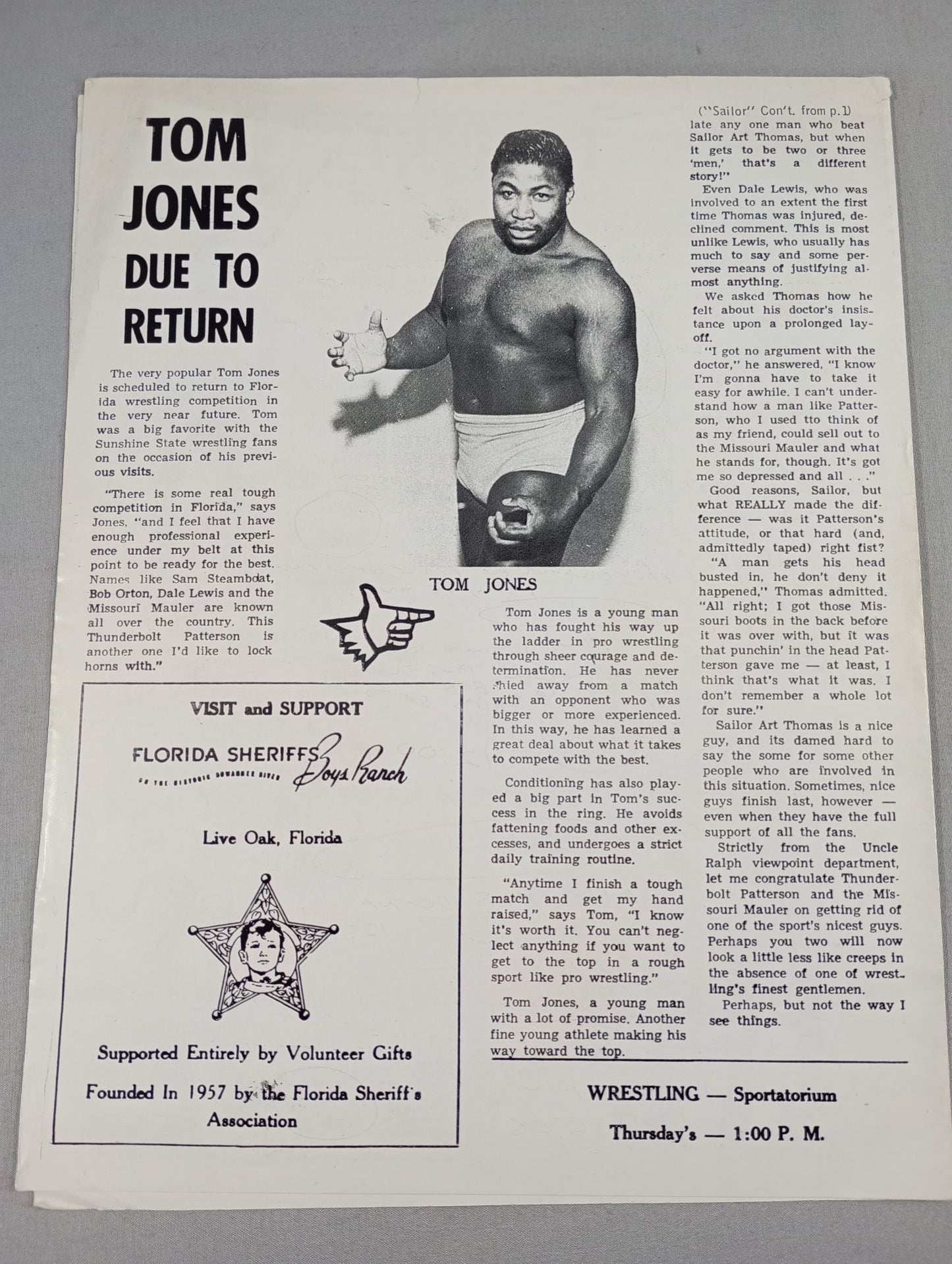 CHAMPIONSHIP WRESTLING ACTION Vol.2 No.16