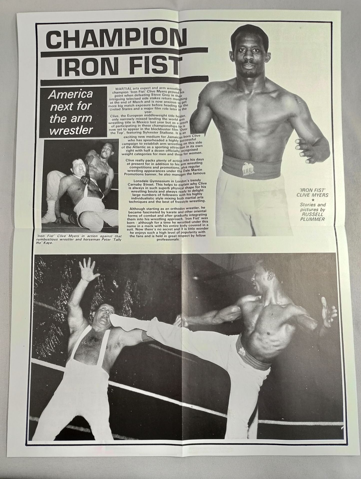 INTERNATIONAL PROFESSIONAL WRESTLING ISSUE No.6 / 1986