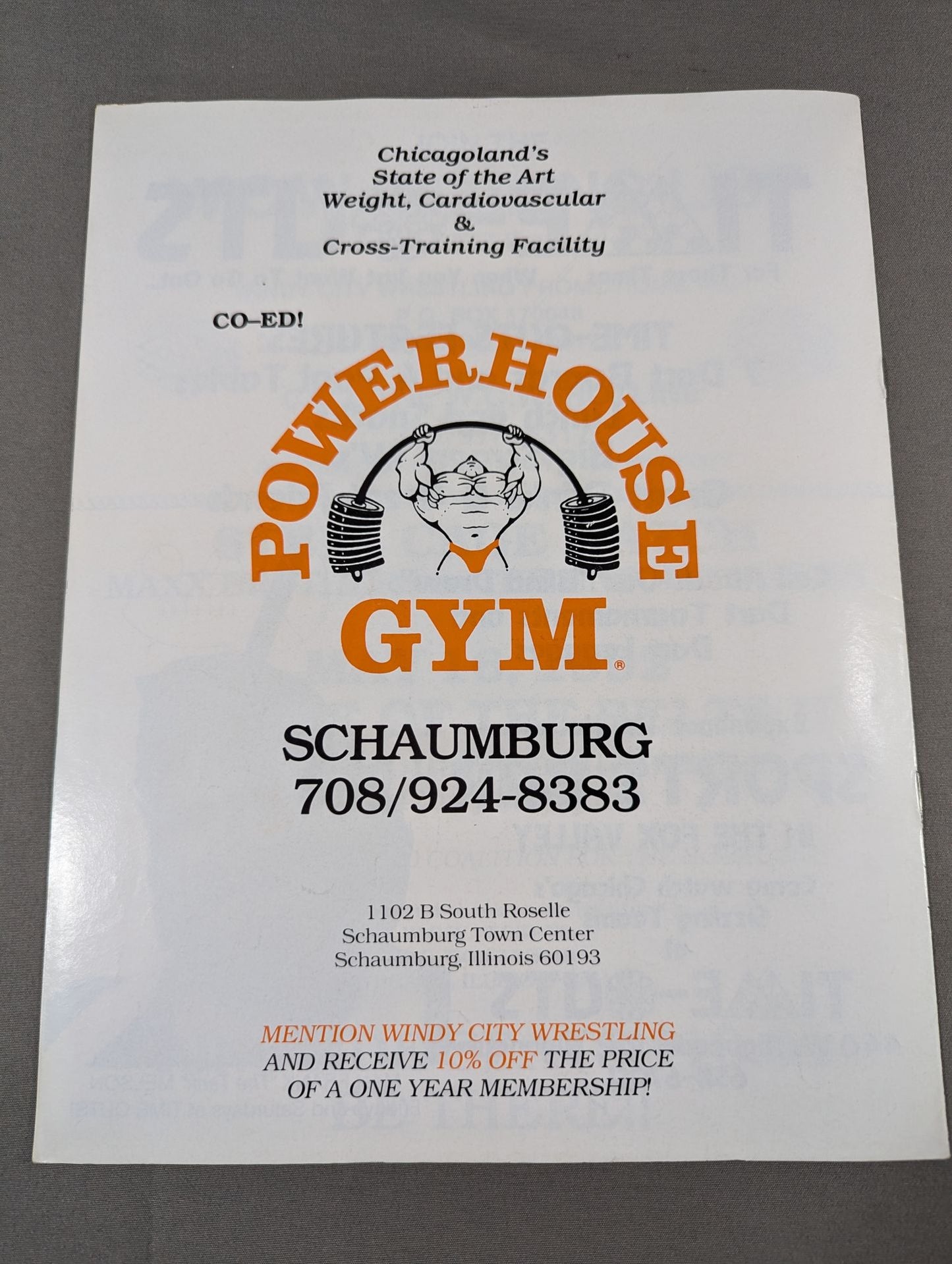 WCW(WCPW) / ALL STAR LINE-UP -Lucky Program- POWER HOUSE GYM Schaumburg. Illinois