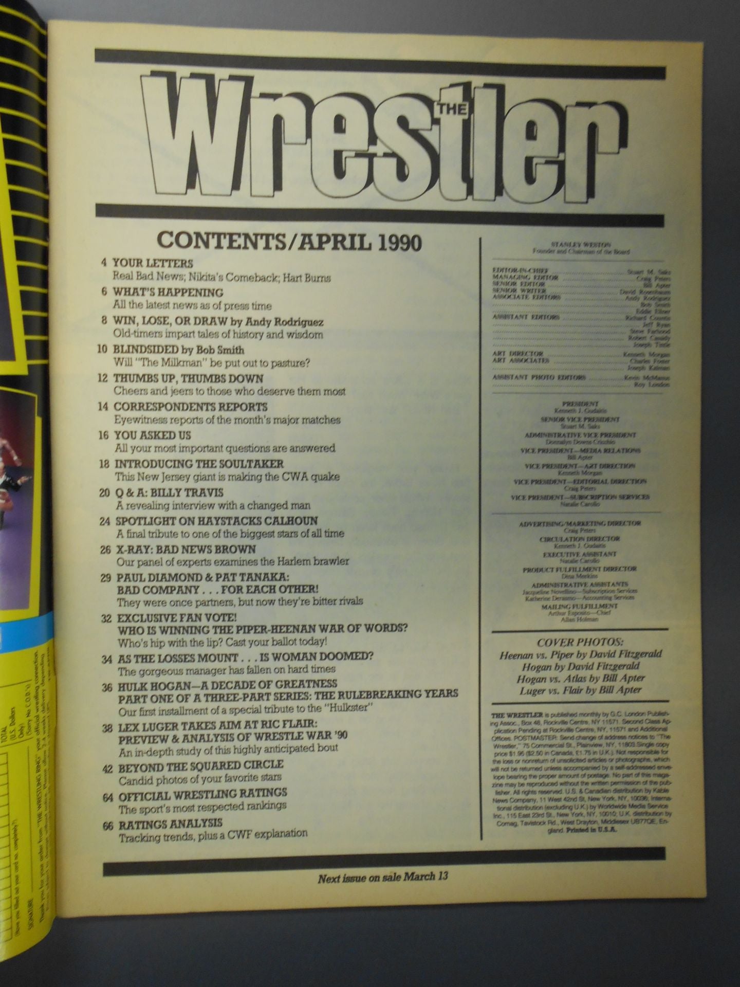 THE Wrestler 1990年04月号