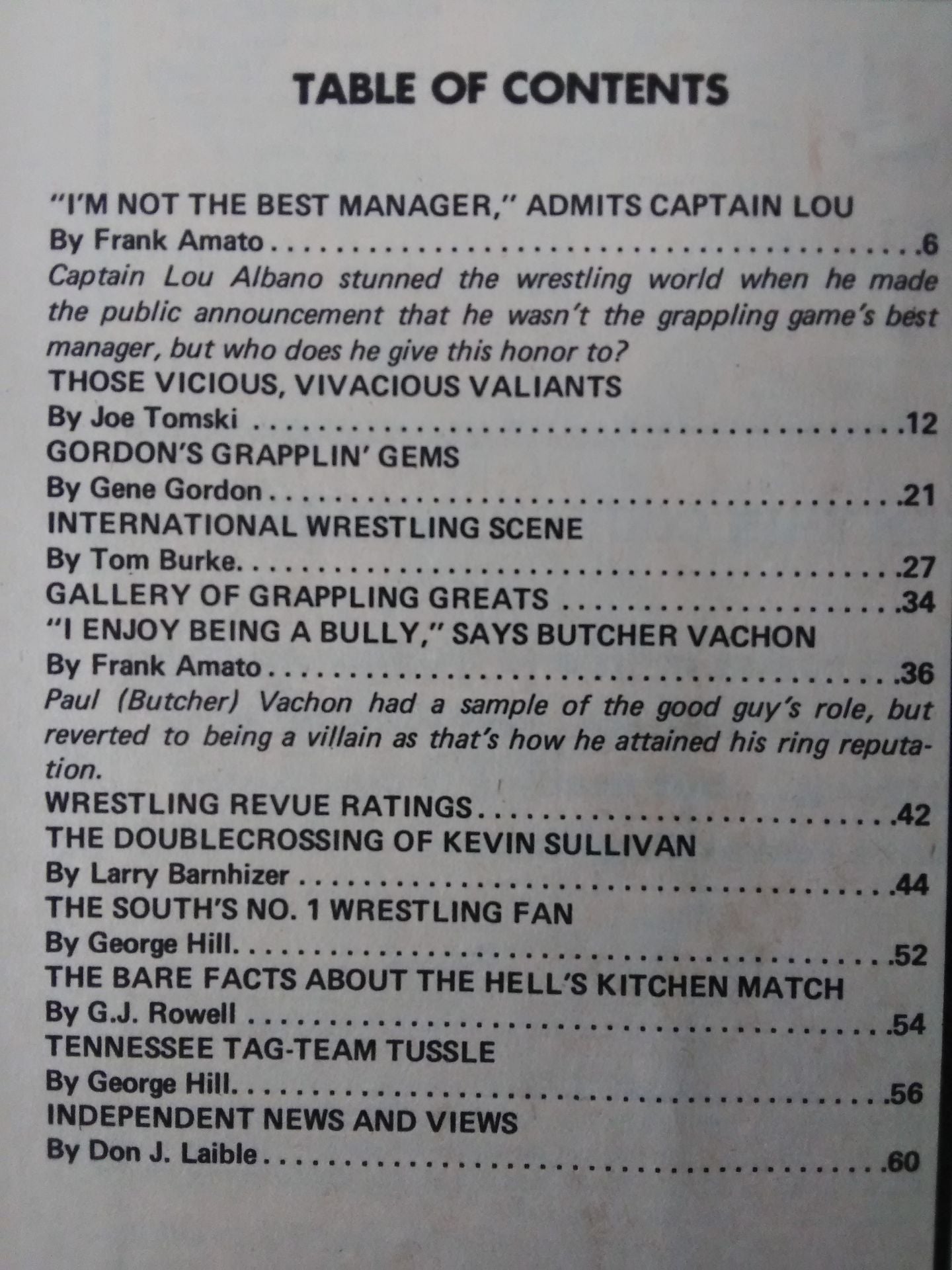Wrestling REVUE August 1978 Issue