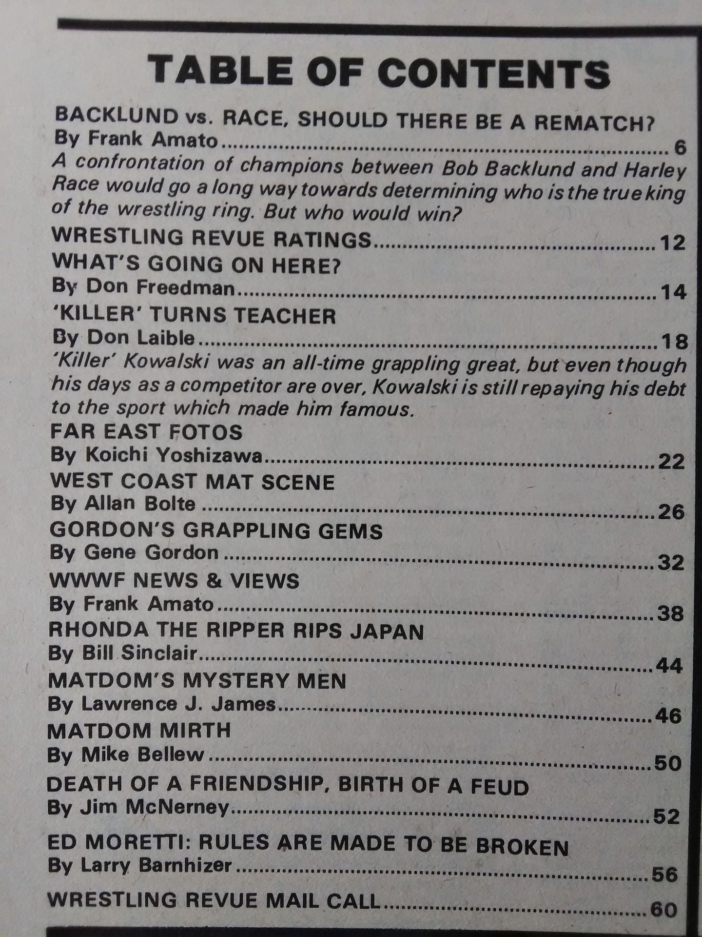 Wrestling REVUE 1979年8月号
