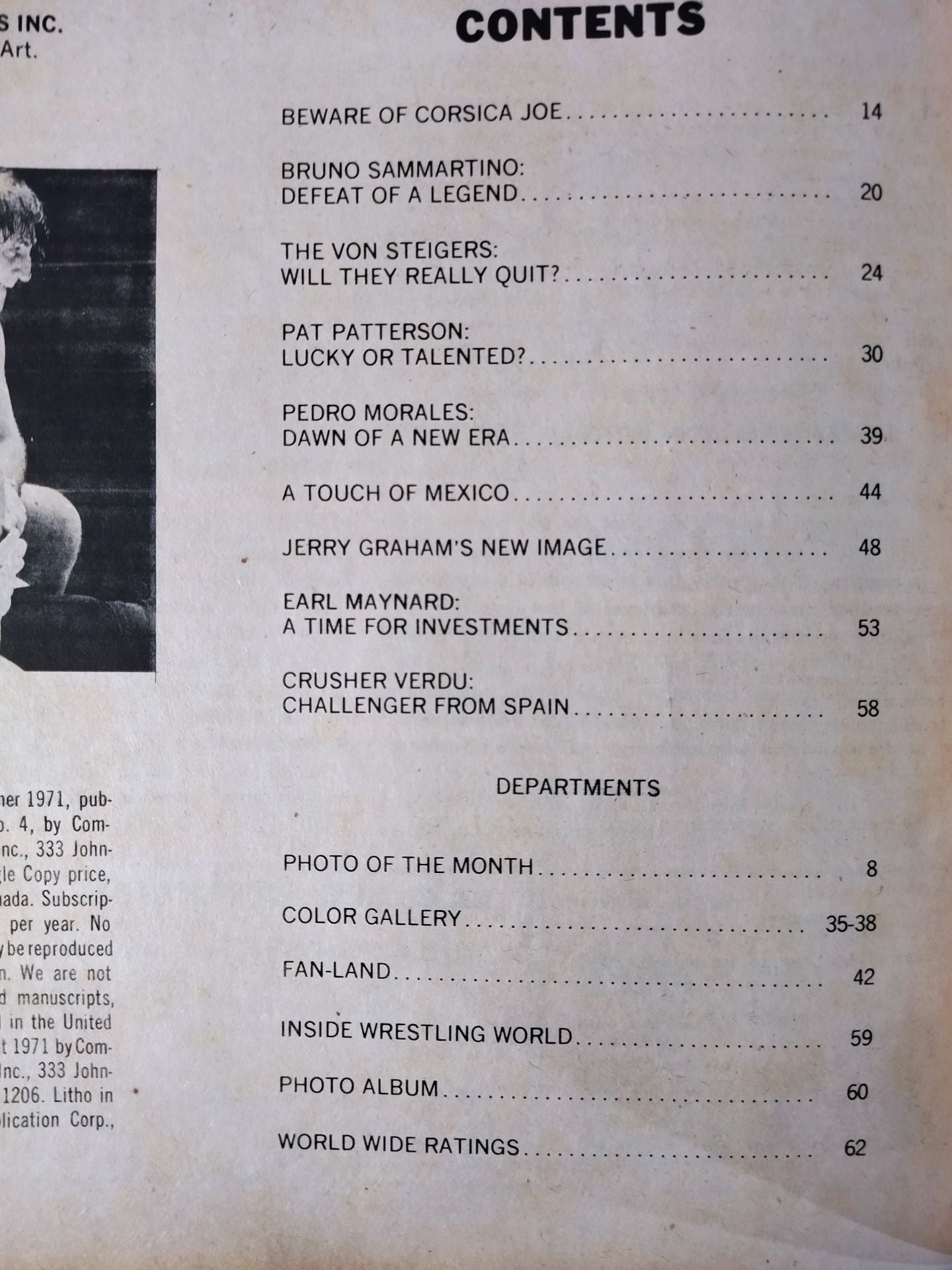 Wrestling WORLD 1971 SUMMER