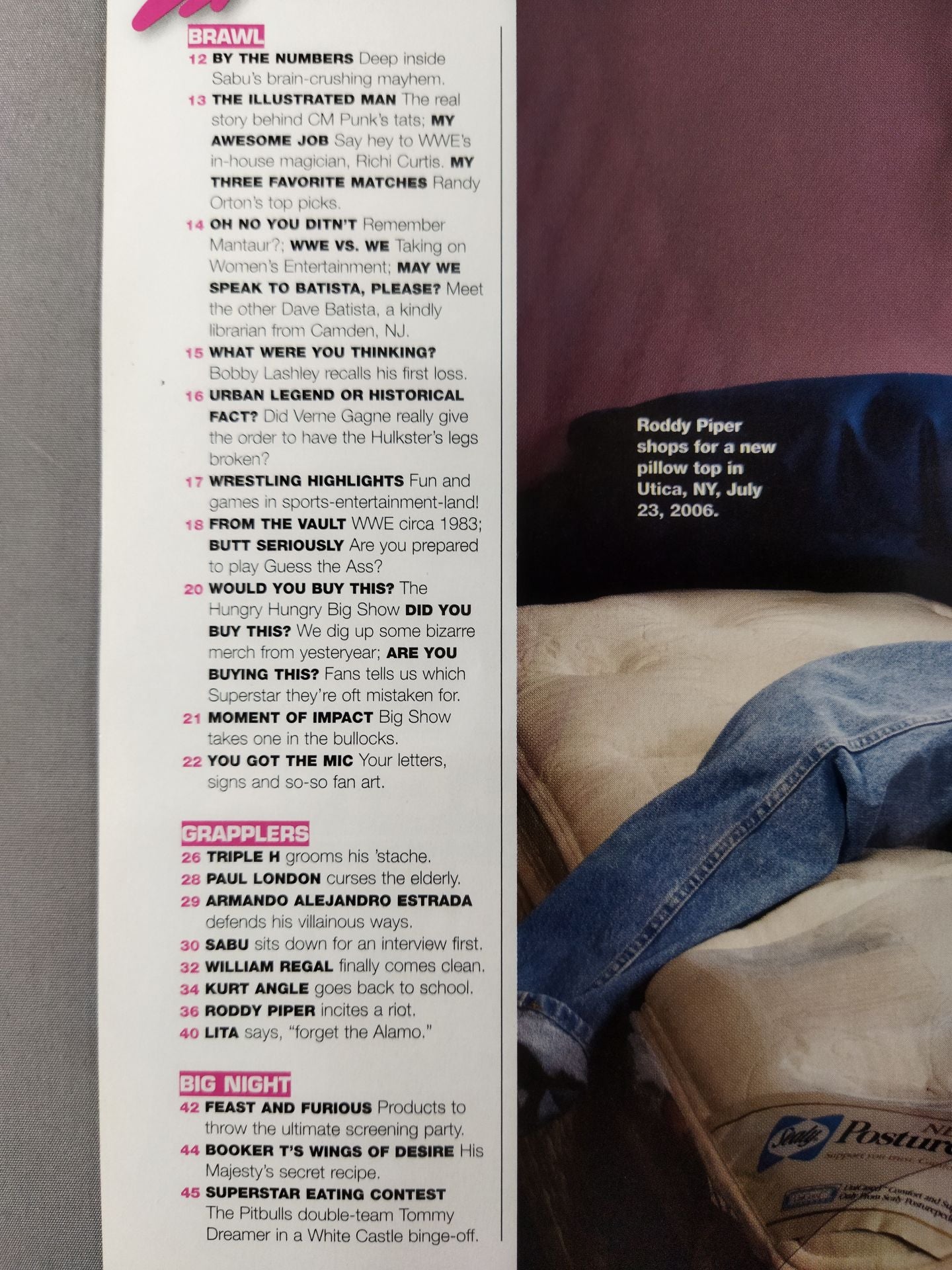 WWE MAGAZINE 2006年10月号