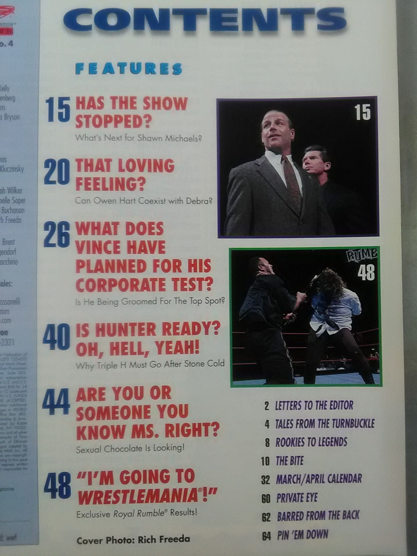 WWF MAGAZINE April 1999