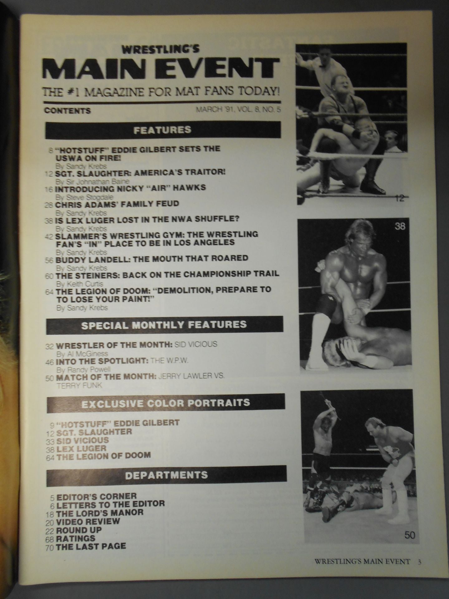 WRESTLING’S MAIN EVENT 1991年3月号