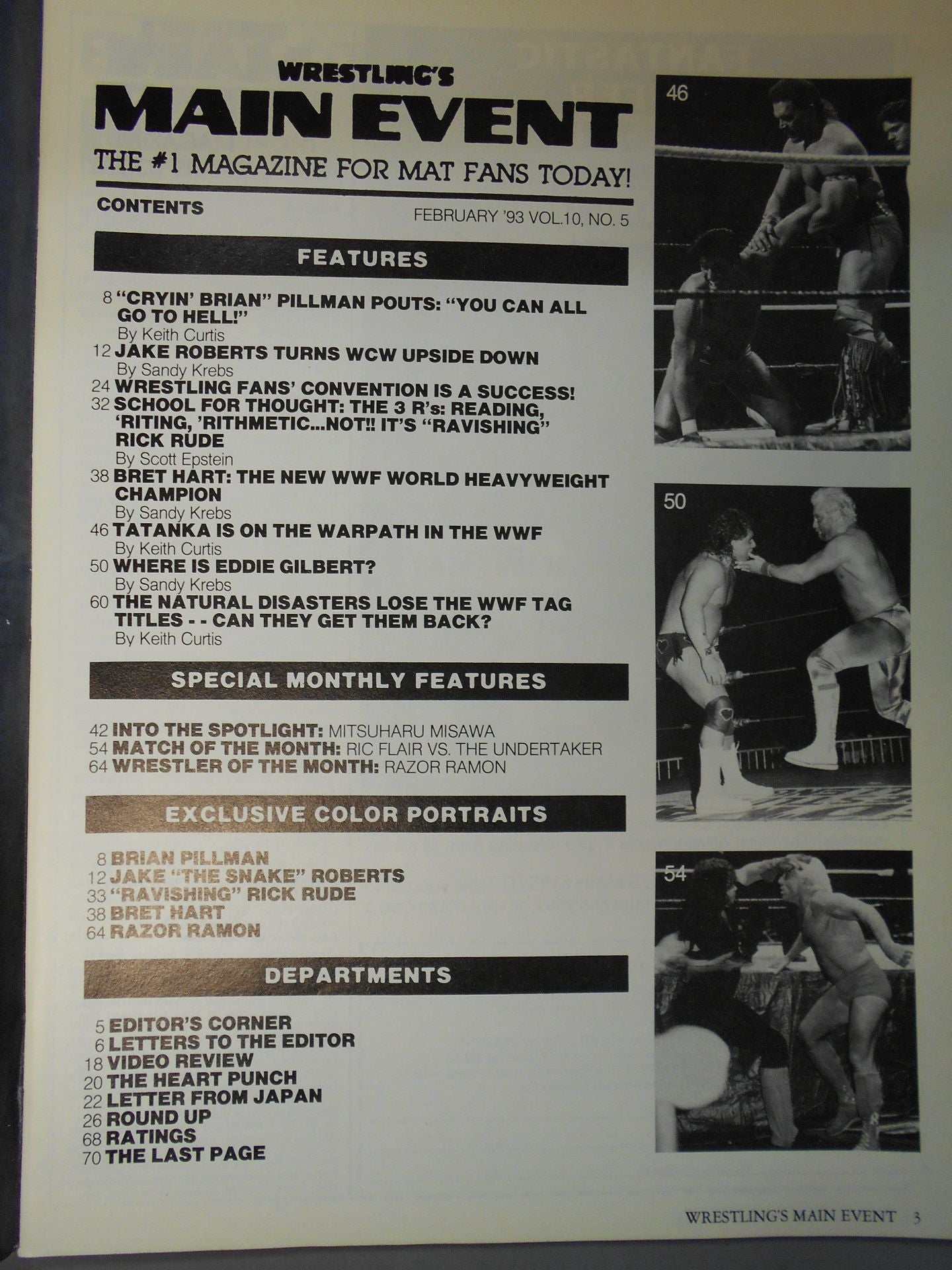 WRESTLING’S MAIN EVENT 1993年2月号