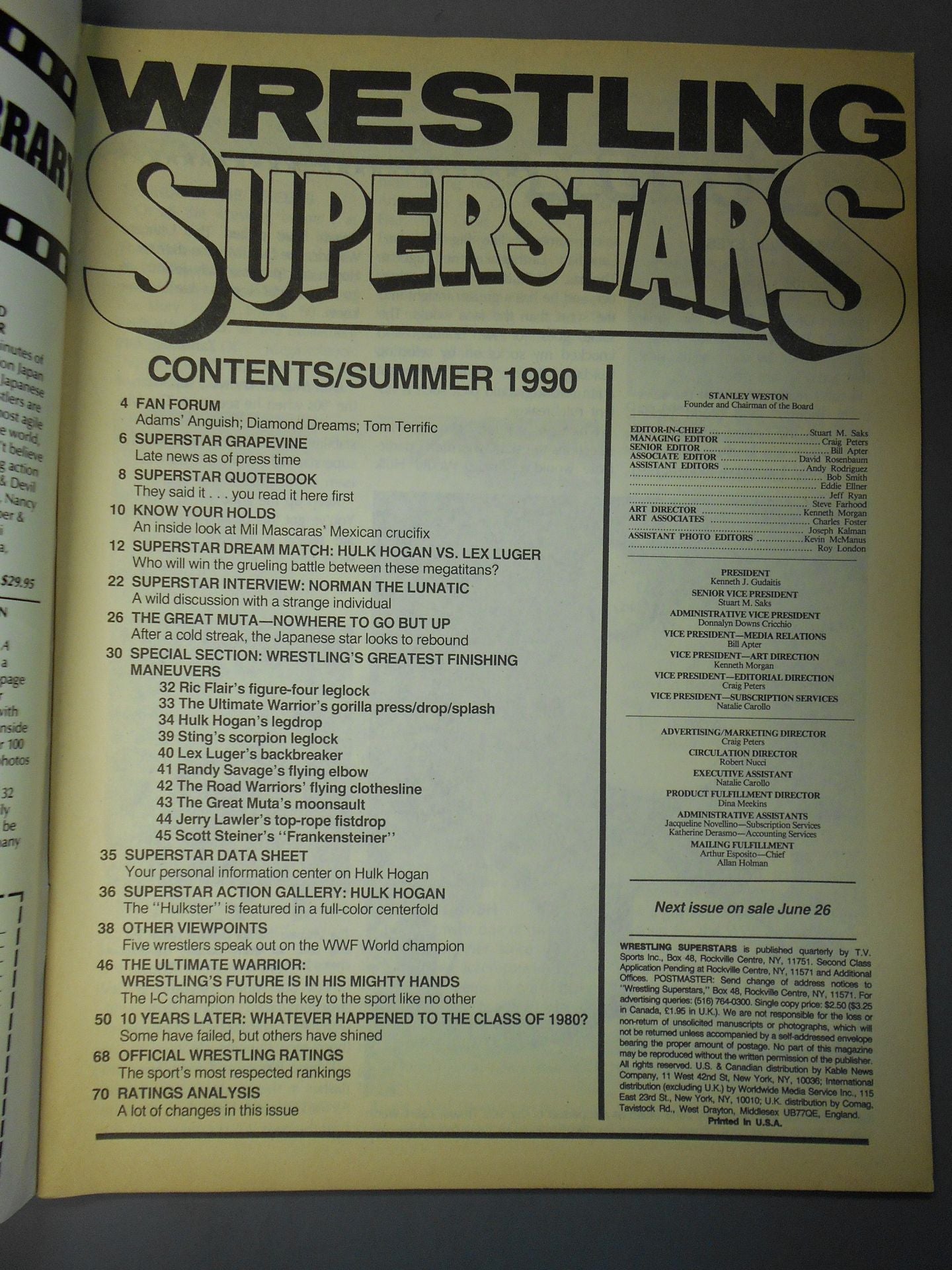 WRESTLING SUPER STARS 1990年夏号