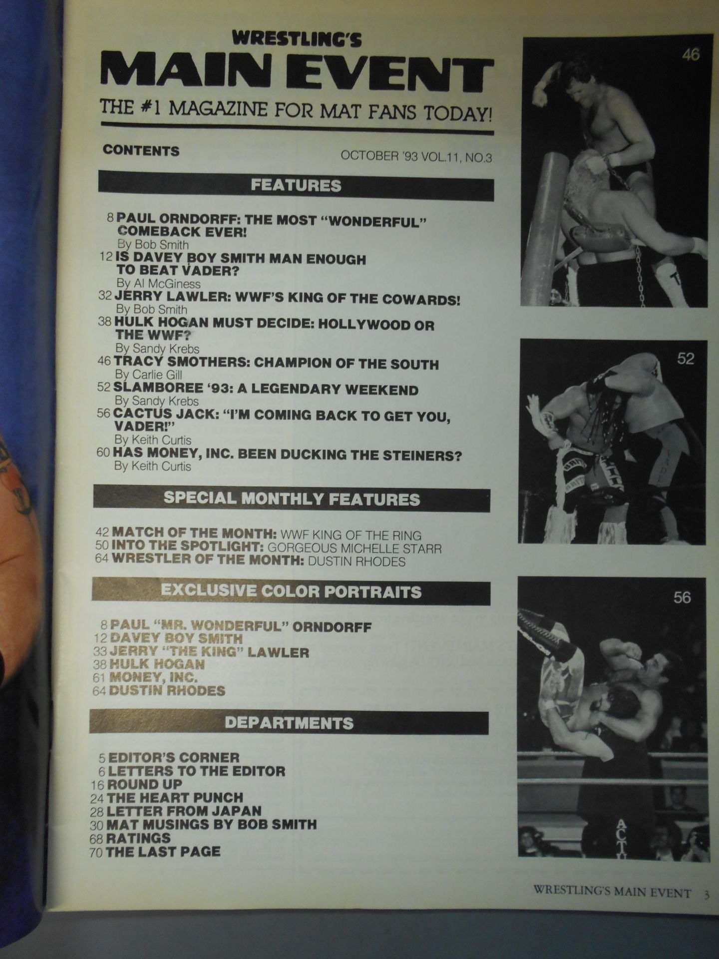 WRESTLING’S MAIN EVENT 1993年10月号