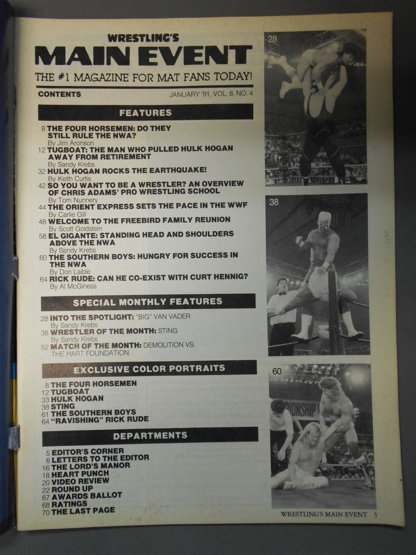WRESTLING’S MAIN EVENT 1991年1月号
