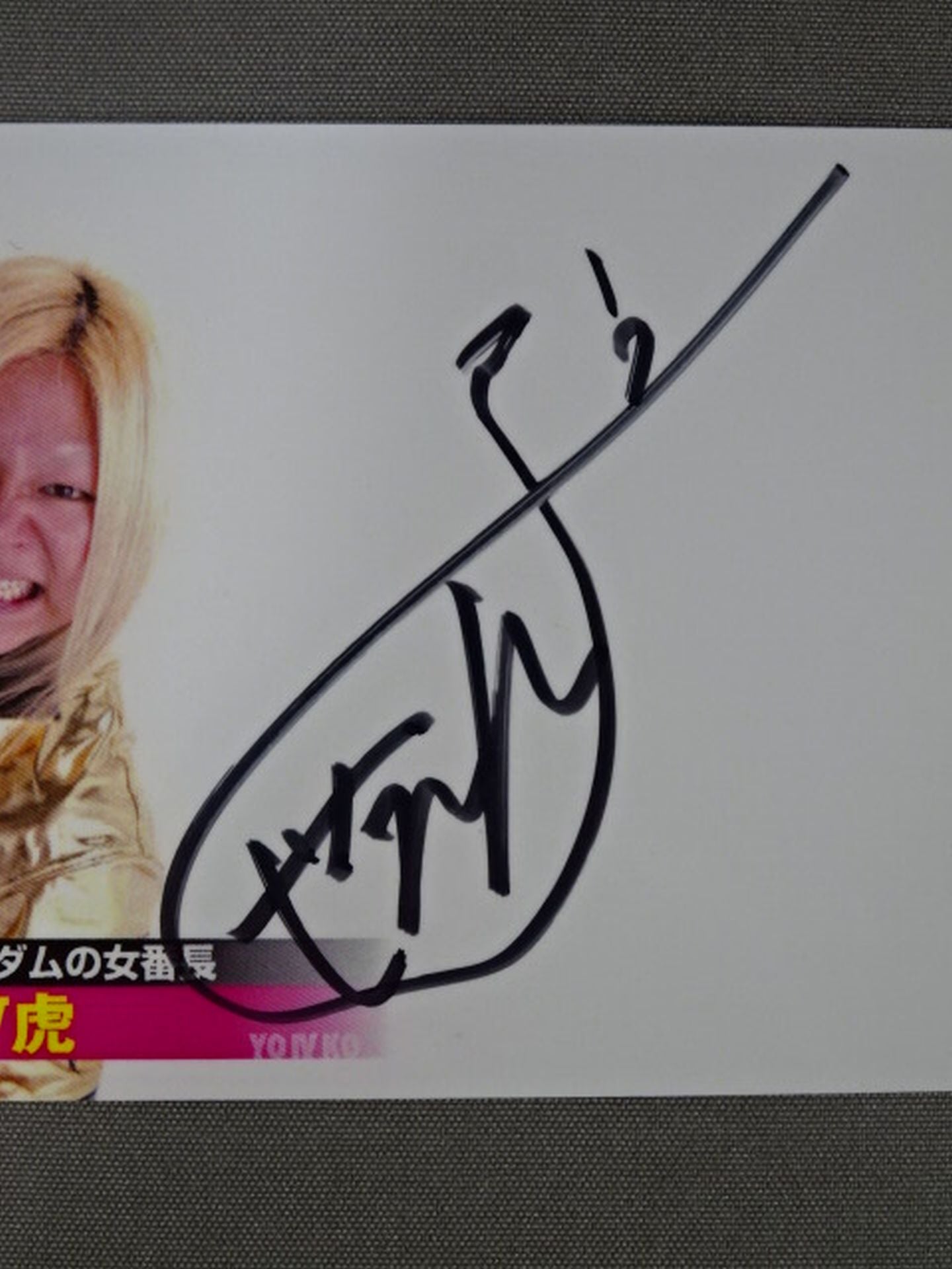 2013 STARDOM COLLECTION CARD 世Ⅳ虎 公式サインカード