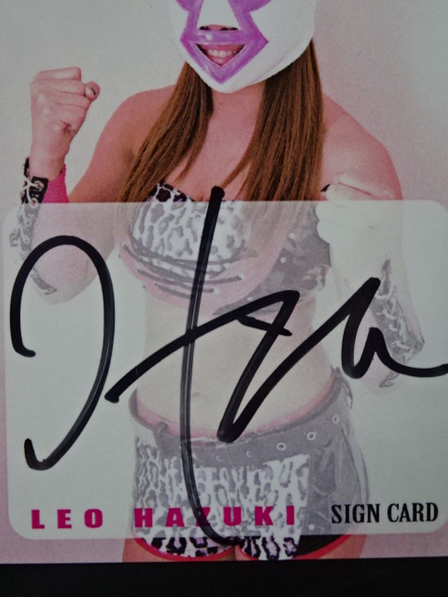 2019 STARDOM COLLECTION CARD 葉月(はづき蓮王) 公式サインカード