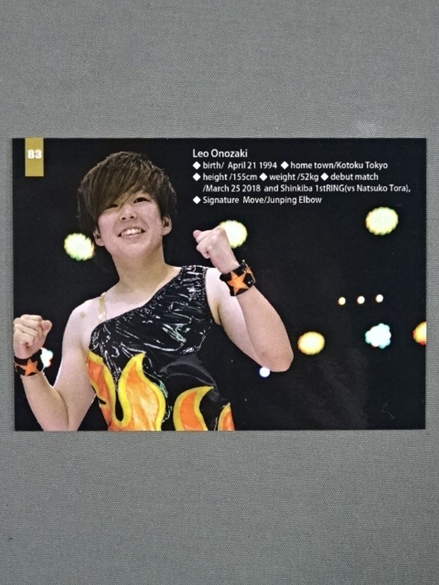 2019 STARDOM COLLECTION CARD 小野崎玲皇 公式サインカード
