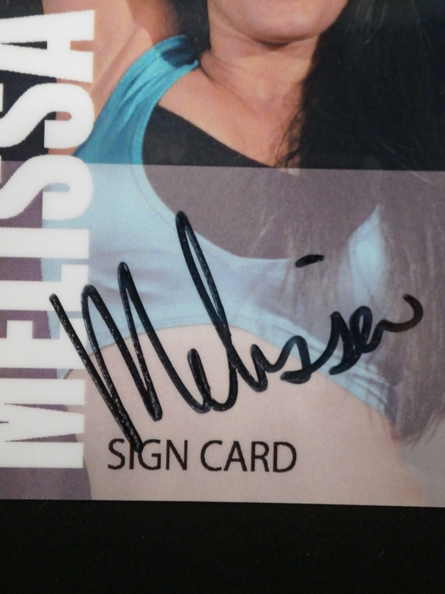 STARDOM COLLECTION CARD Melissa Official Autographed Card