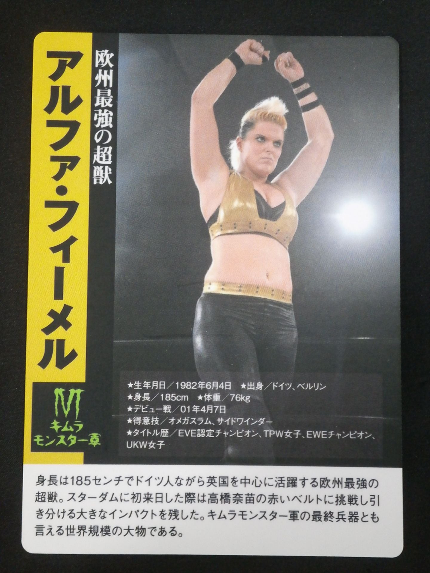 2013 STARDOM OFFICIAL CARD SET Vol.1 アルファ・フィーメル イベント限定 サインカード