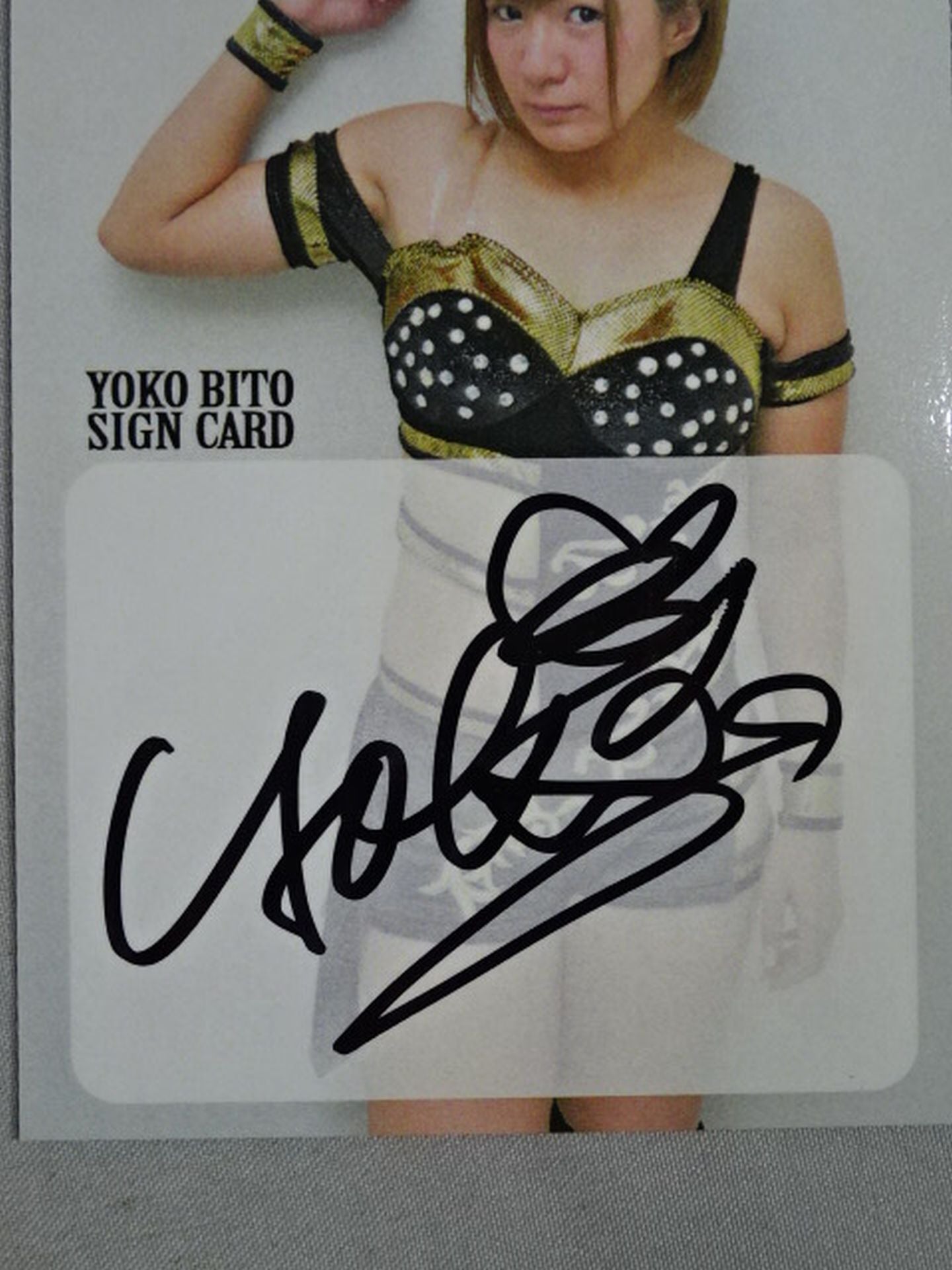 2017 STARDOM COLLECTION CARD 美闘陽子 公式サインカード②